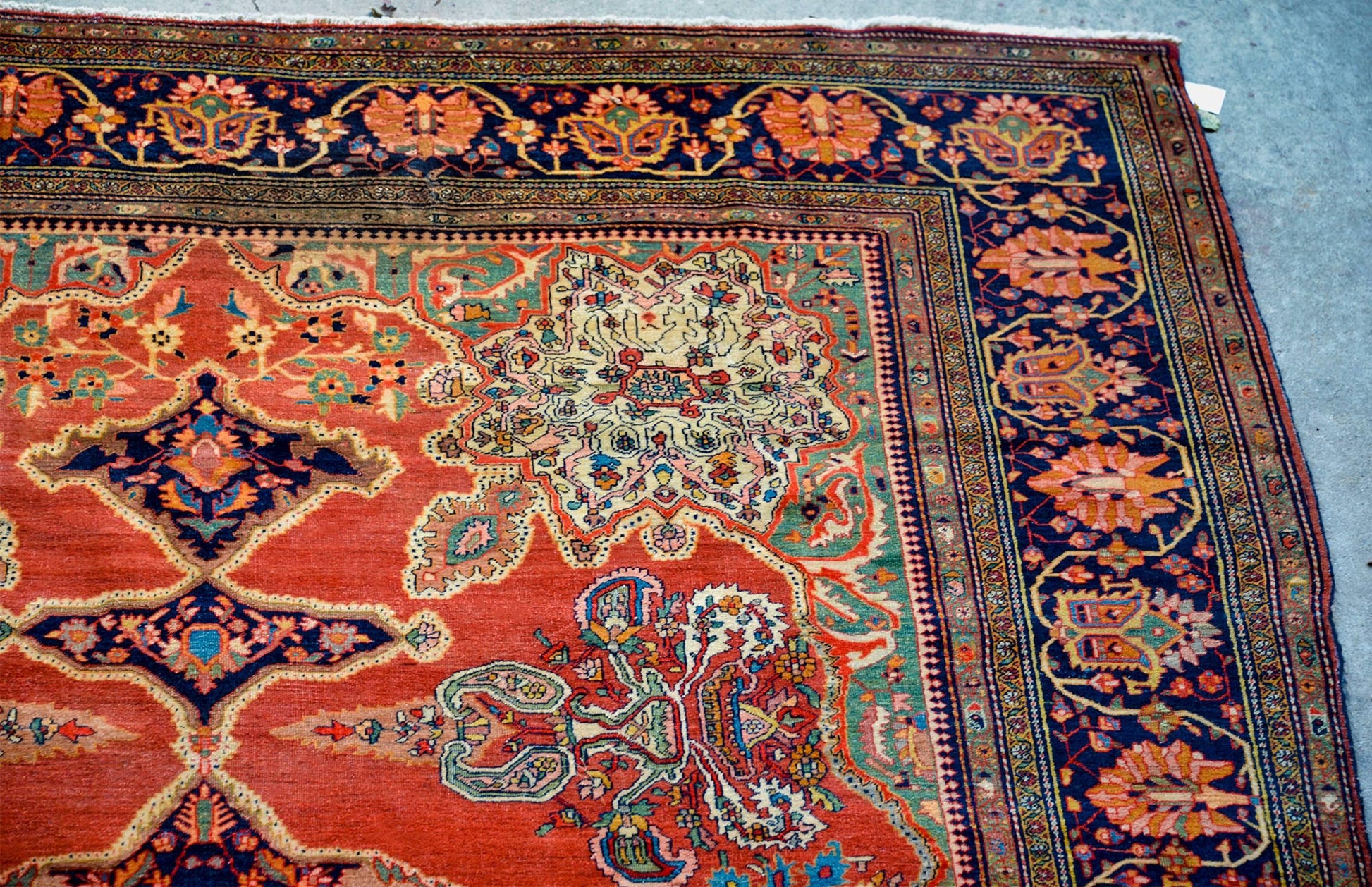 Incredible 19th Century Sarouk Farahan Rug For Sale