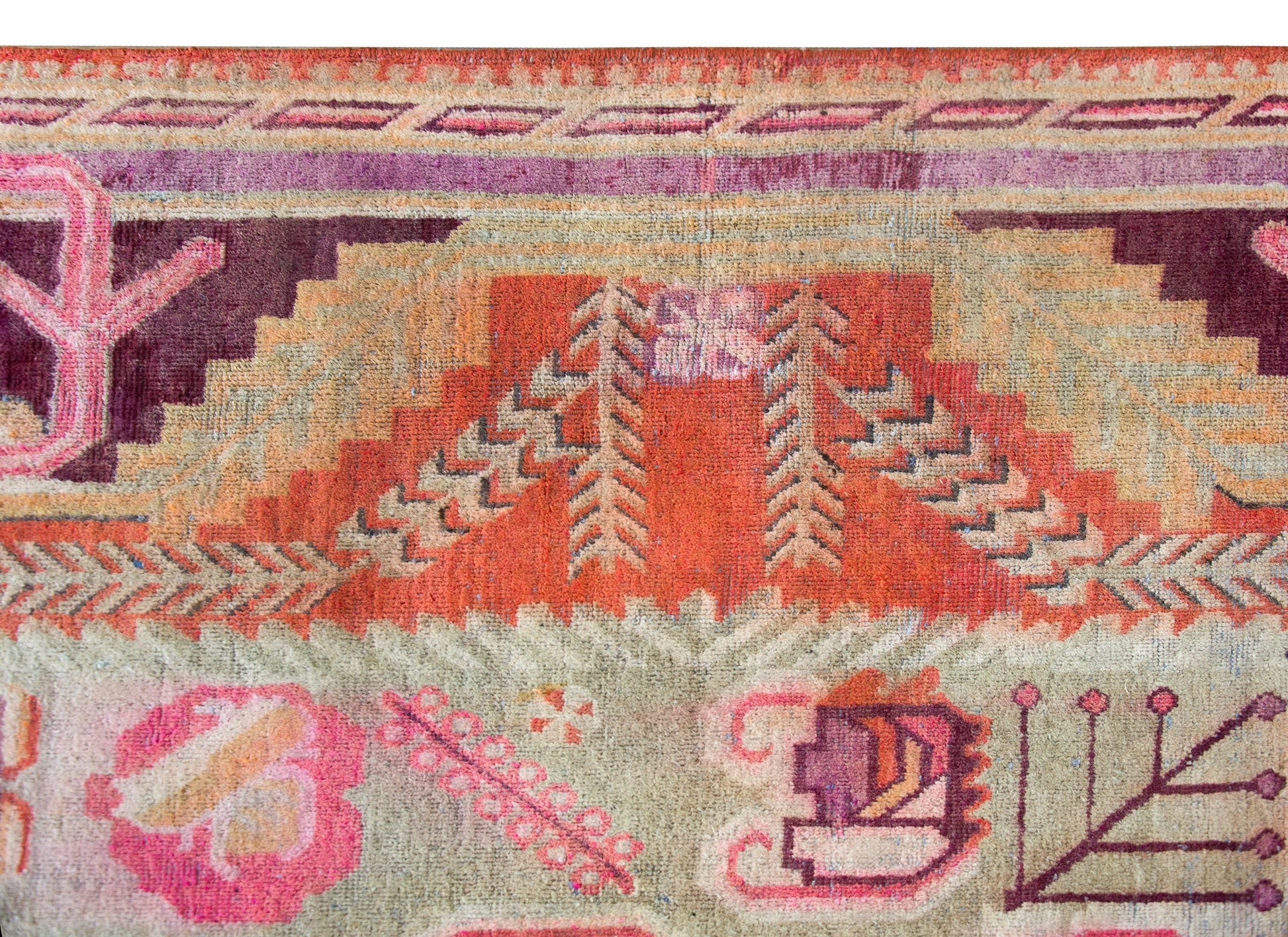 Early 20th Century Central Asian Khotan Rug For Sale
