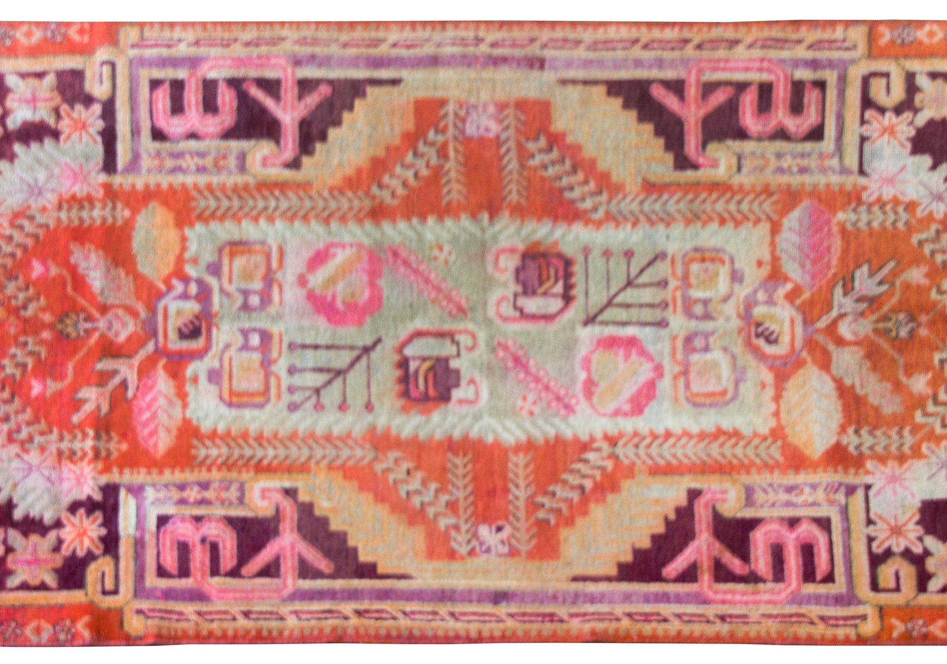 Early 20th Century Central Asian Khotan Rug For Sale