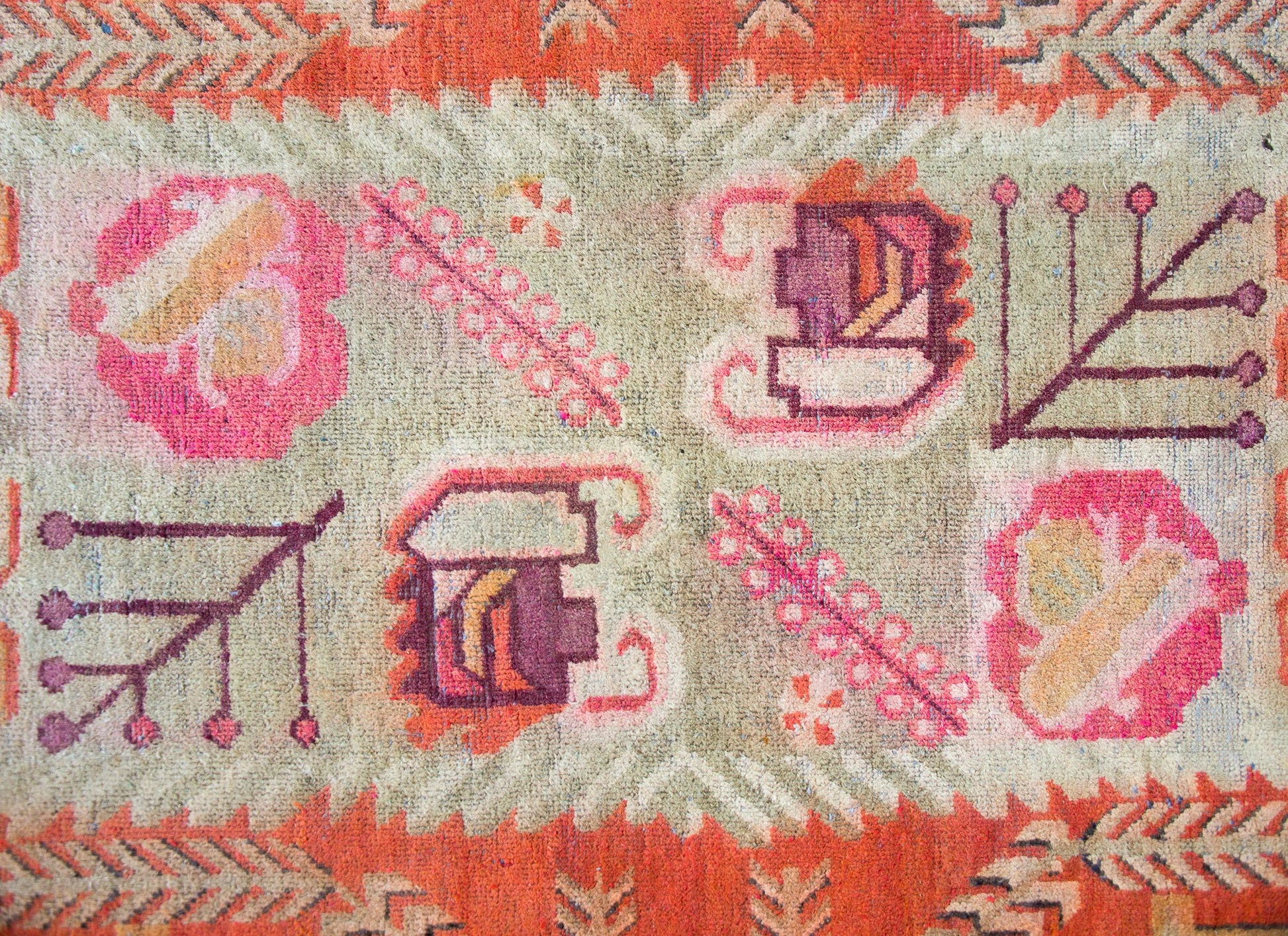 Early 20th Century Central Asian Khotan Rug For Sale