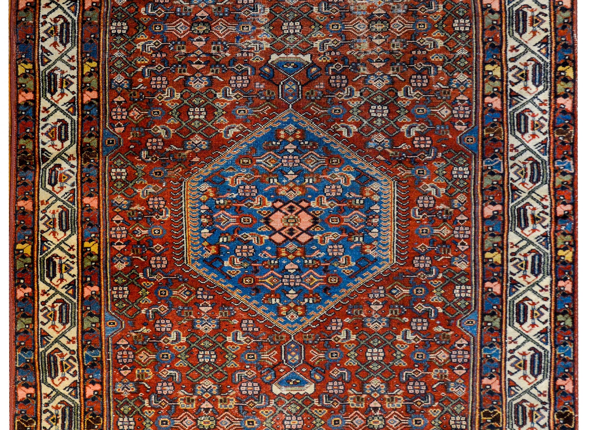 Gorgeous Early 20th Century Bidjar Herati Rug For Sale