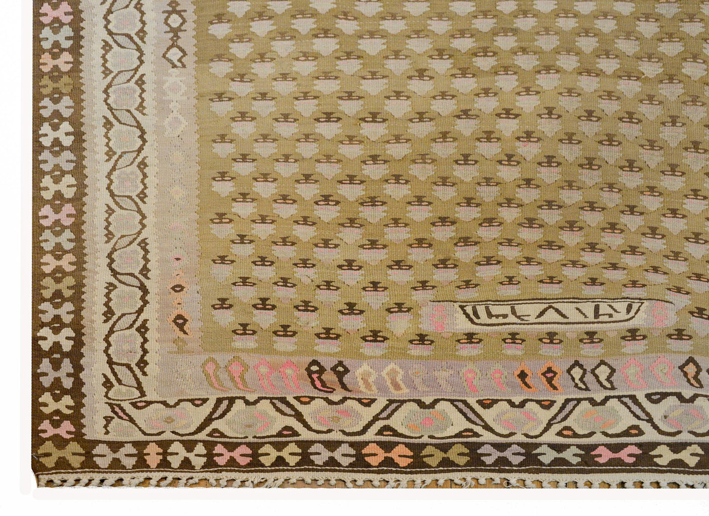 Extraordinary Vintage Kurdish Kilim Runner For Sale