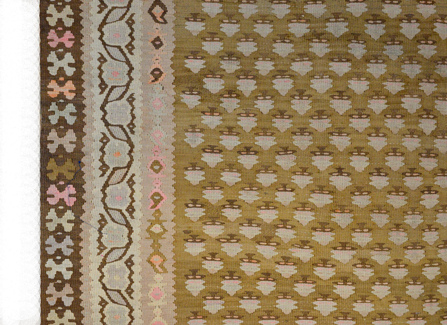 Extraordinary Vintage Kurdish Kilim Runner For Sale