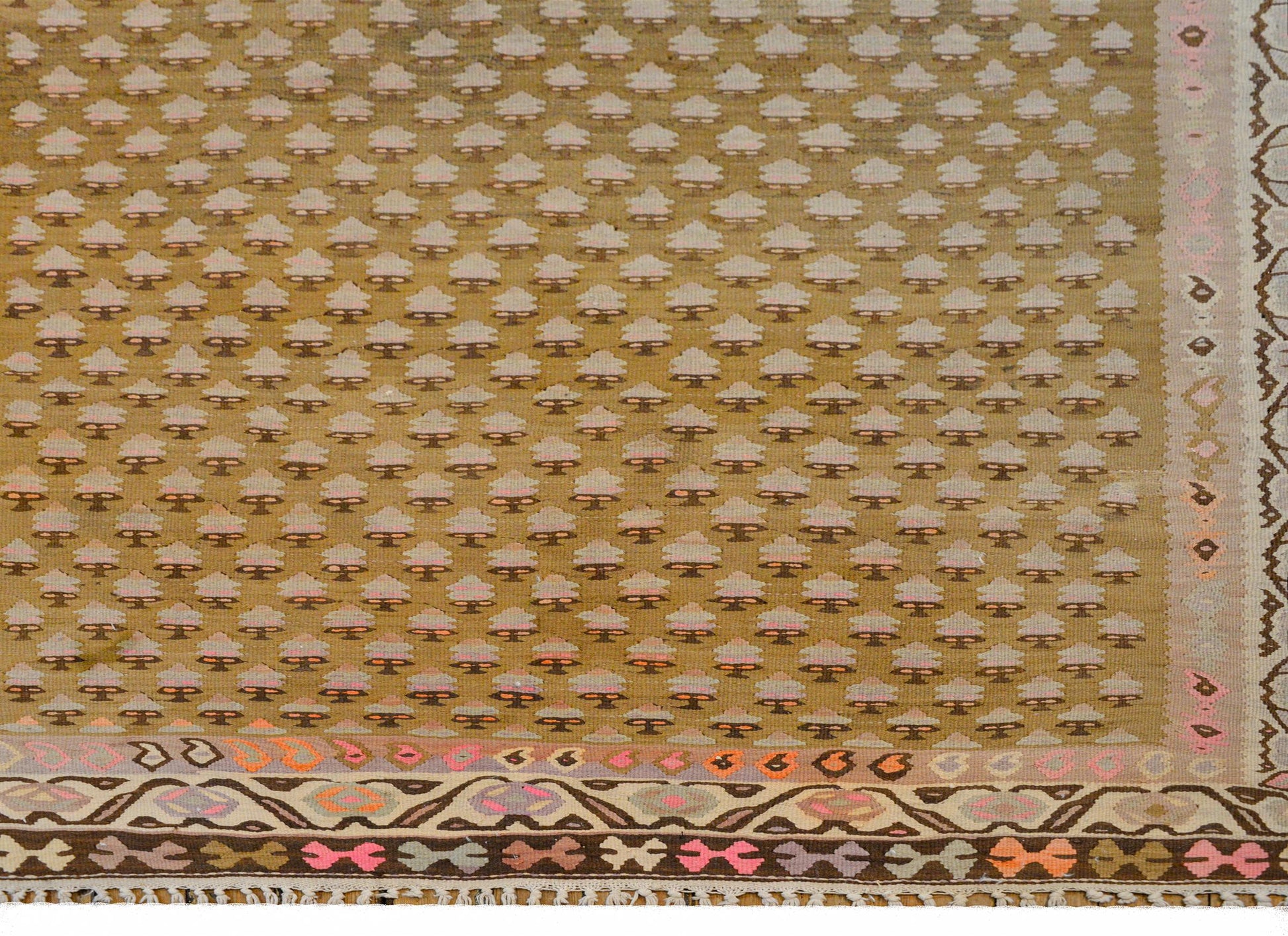 Extraordinary Vintage Kurdish Kilim Runner For Sale