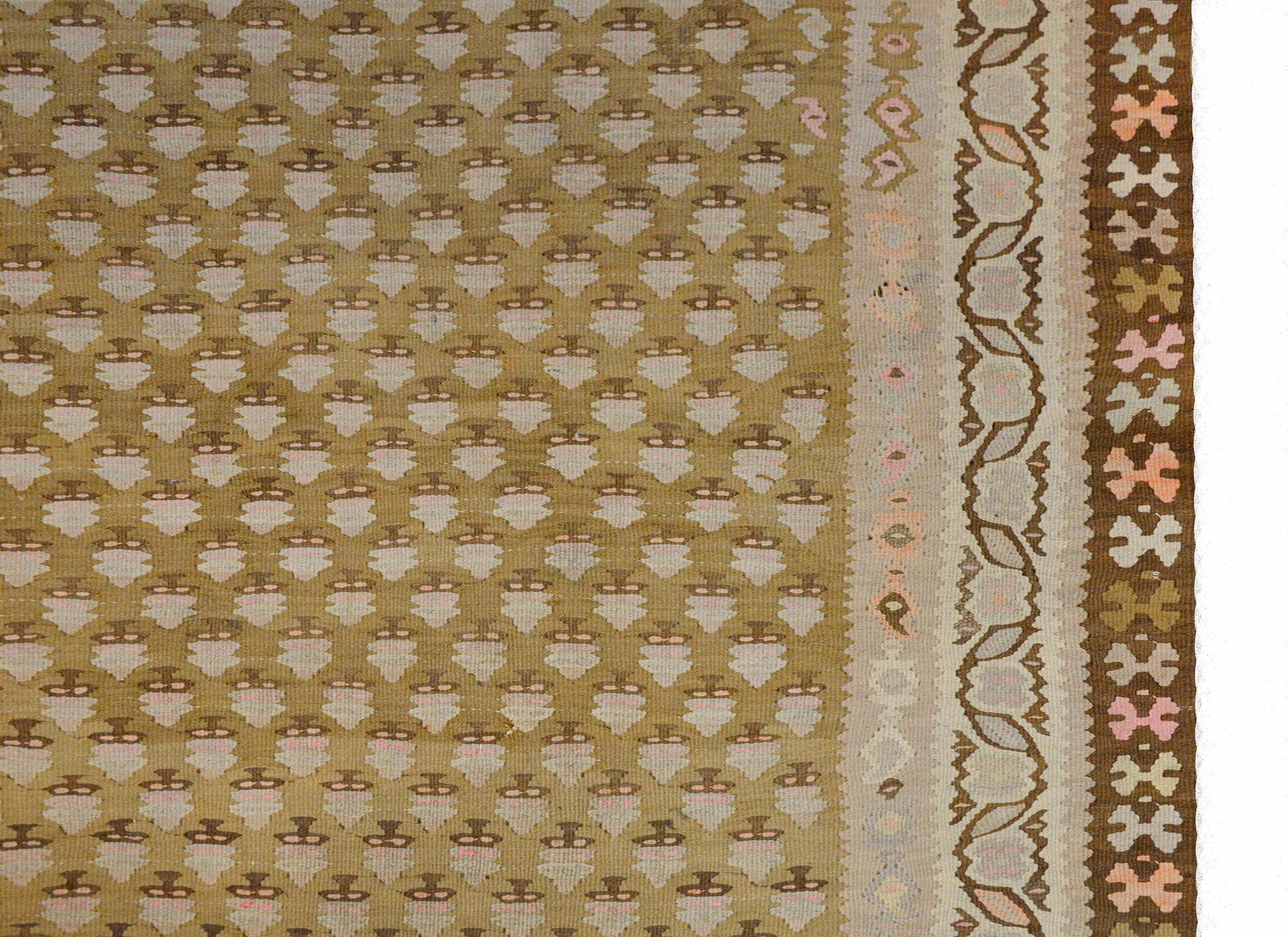 Extraordinary Vintage Kurdish Kilim Runner For Sale