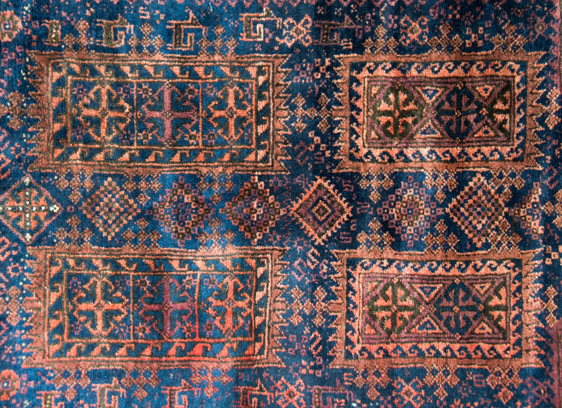 Early 20th Century Bluchi Prayer Rug For Sale