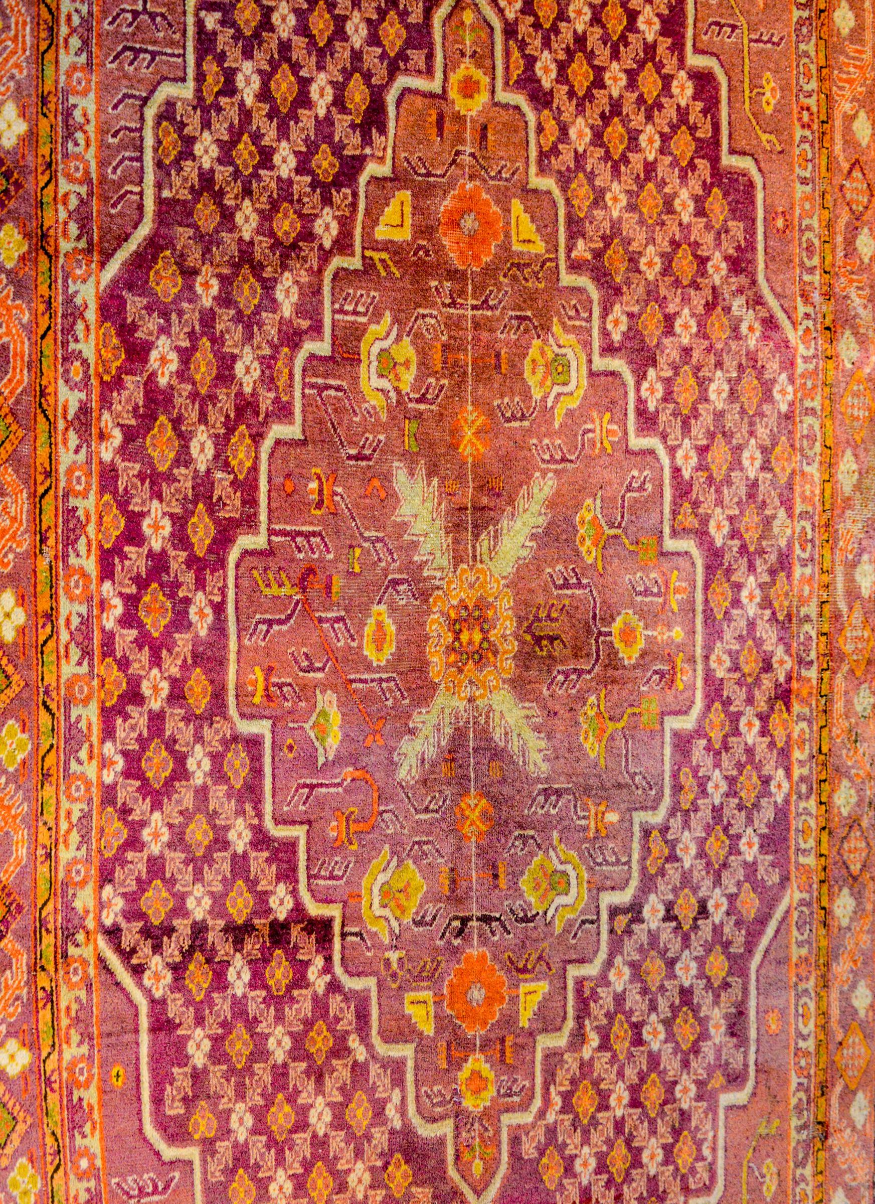 Extraordinary Early 20th Century Central Asian Khotan Rug For Sale
