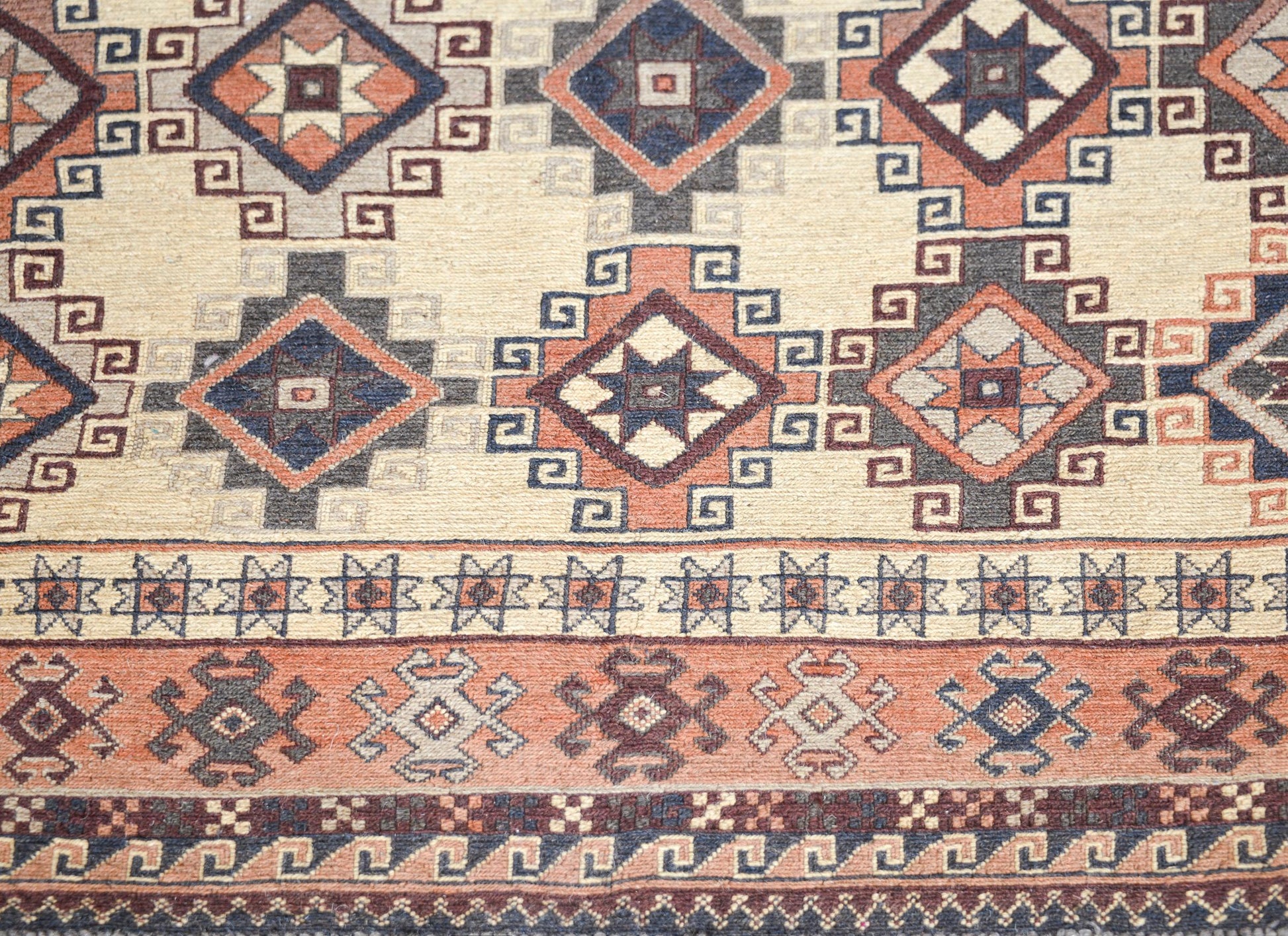 Vintage Afghani Sumack Rug For Sale