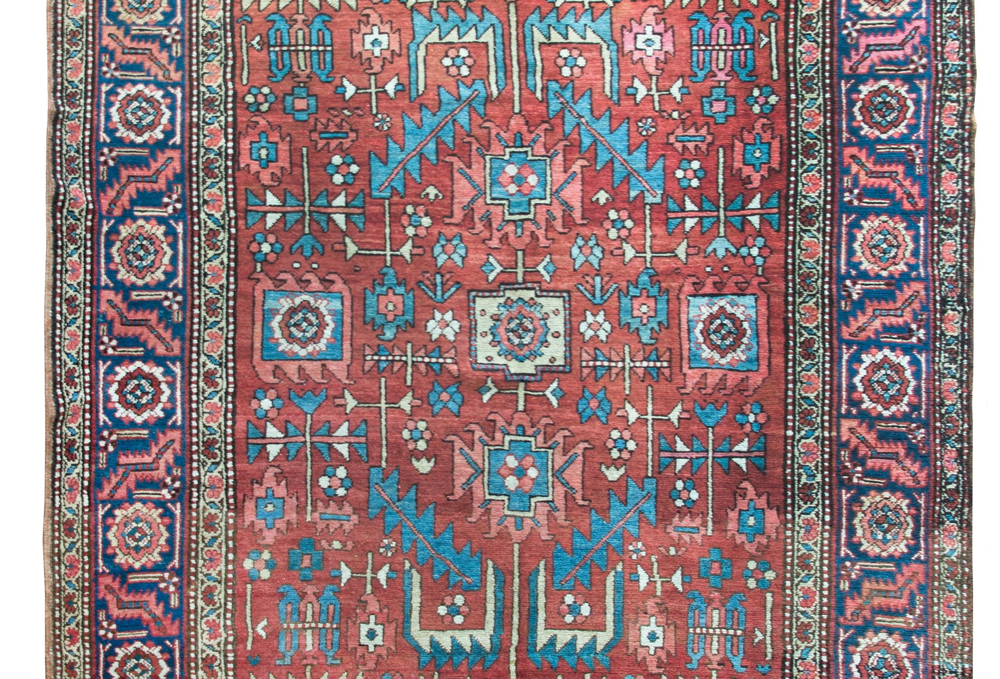 Early 20th Century Persian Heriz Rug For Sale