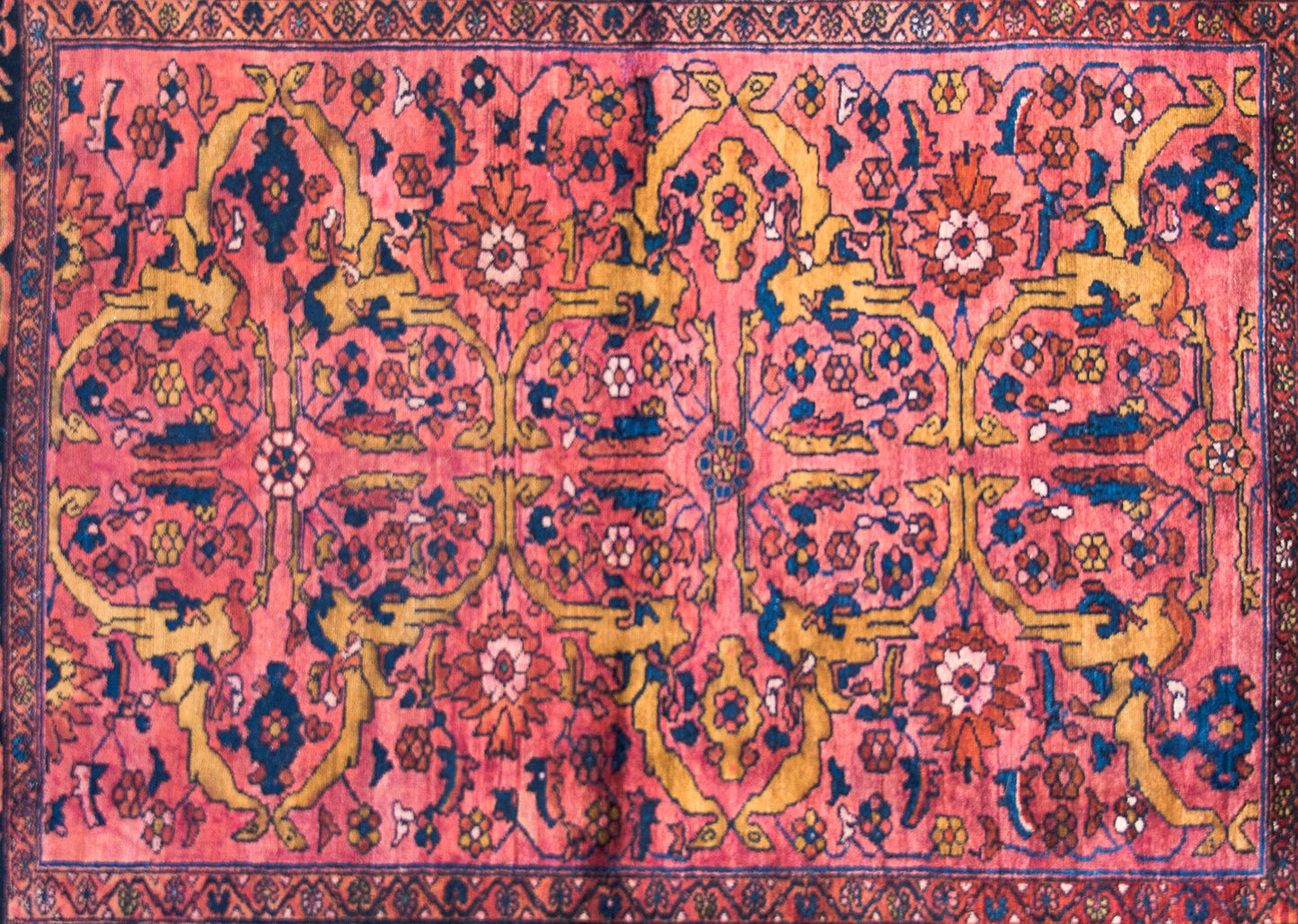 Early 20th Century Persian Lilihan Rug For Sale
