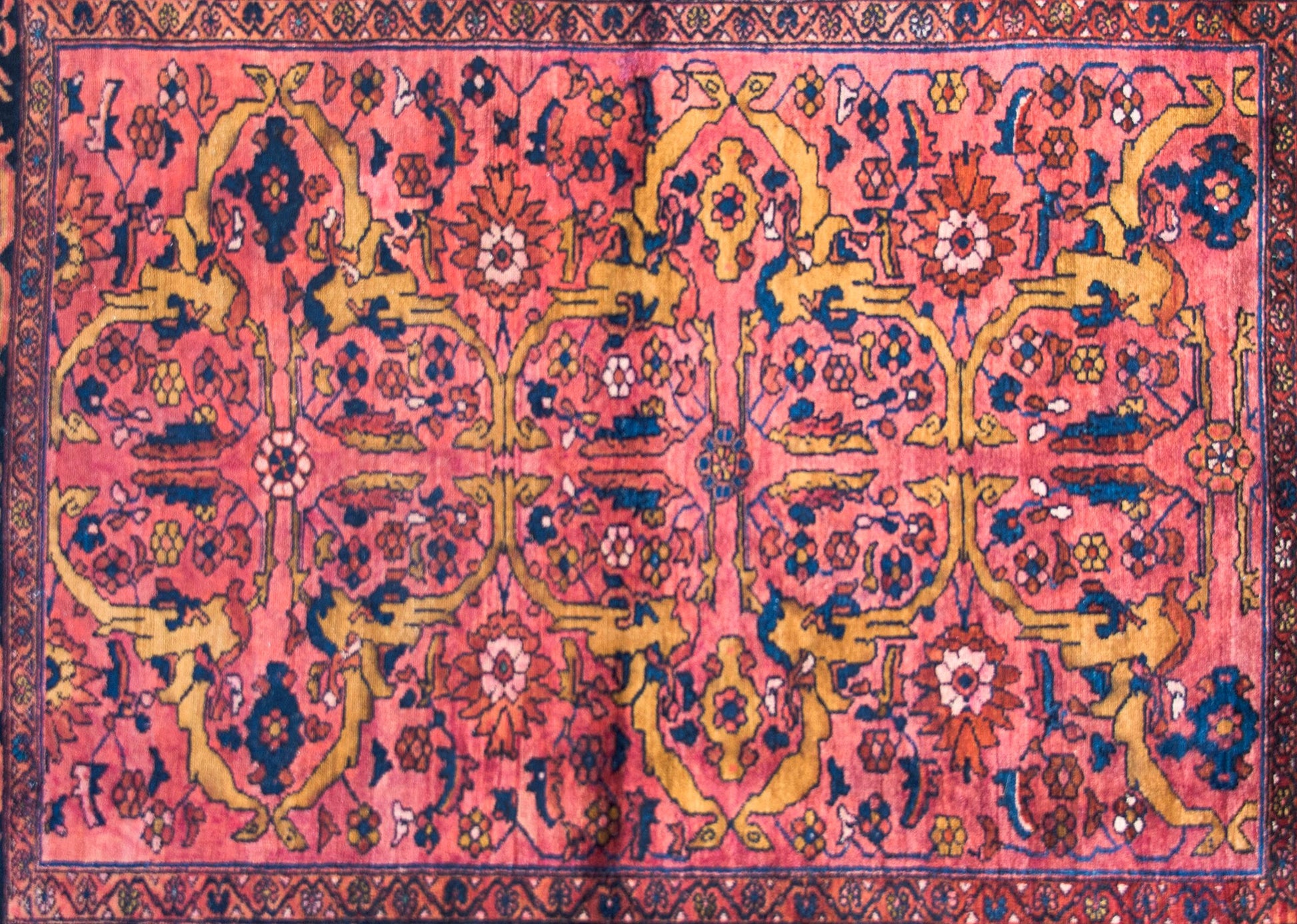 Early 20th Century Persian Lilihan Rug For Sale