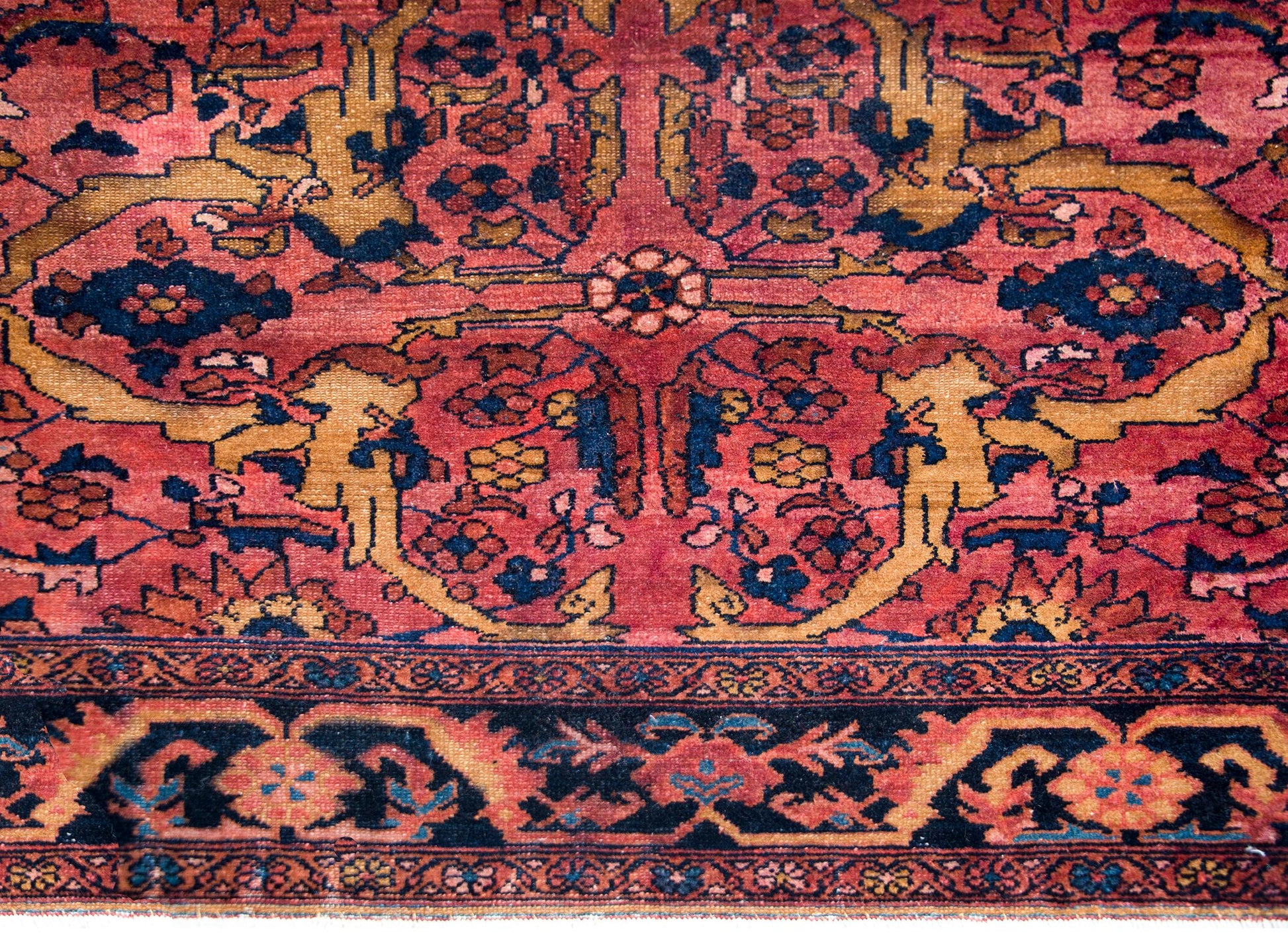 Early 20th Century Persian Lilihan Rug For Sale