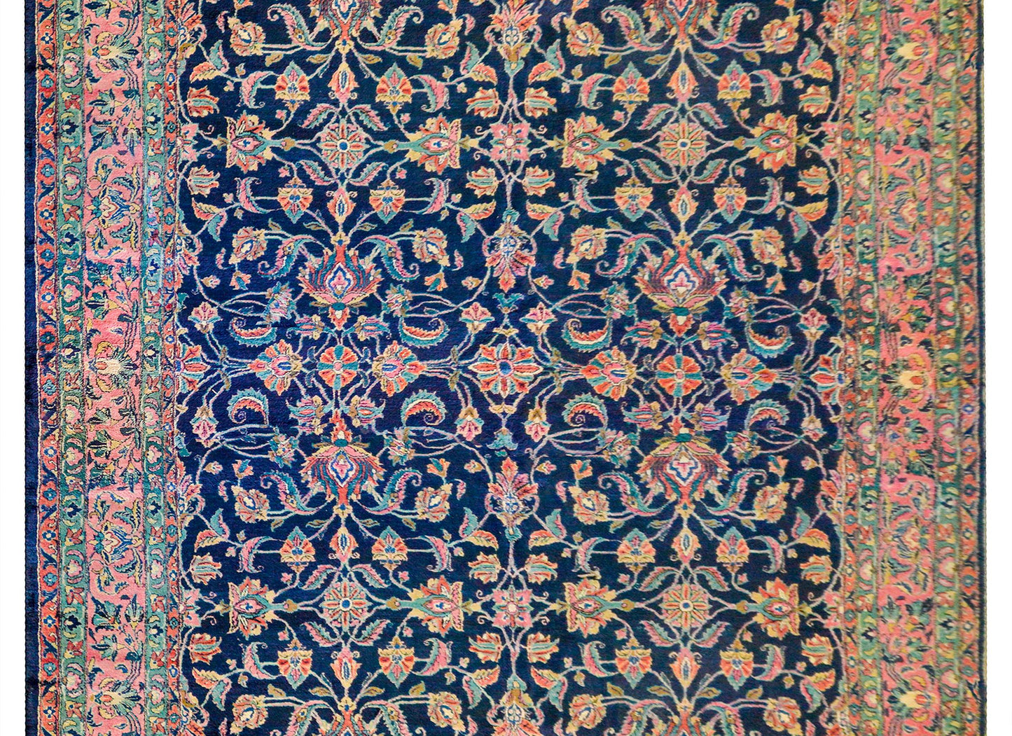 Outstanding Early 20th Century Antique Sarouk Rug For Sale