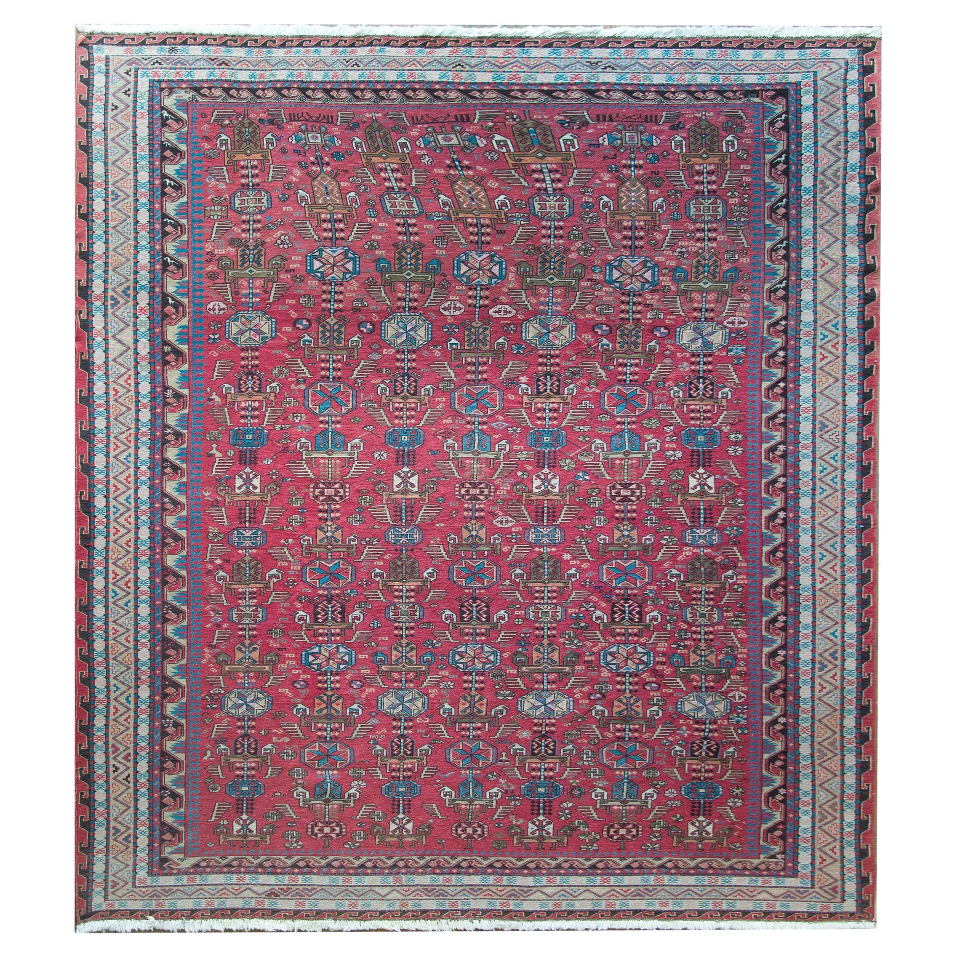 Late 20th Century Azerbaijani Sumac Rug For Sale