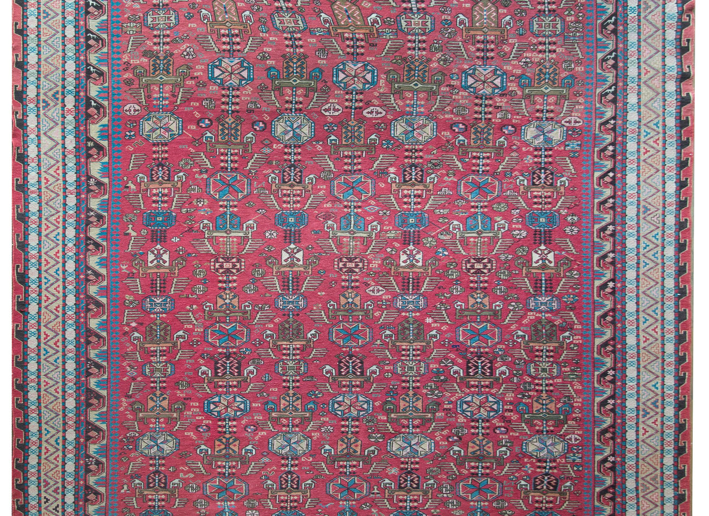 Late 20th Century Azerbaijani Sumac Rug For Sale
