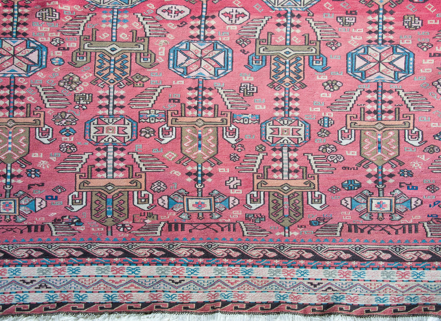 Late 20th Century Azerbaijani Sumac Rug For Sale