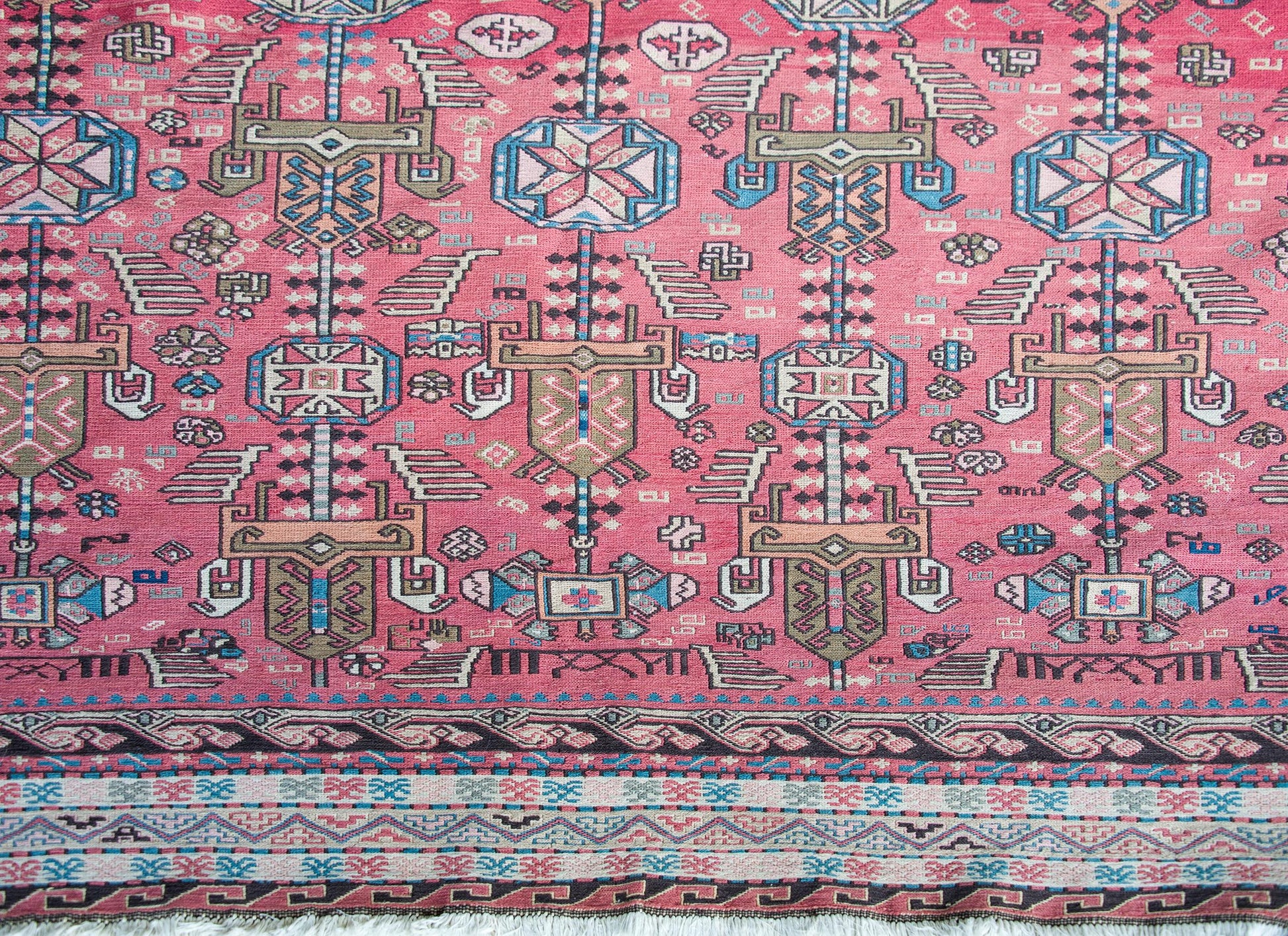 Late 20th Century Azerbaijani Sumac Rug For Sale