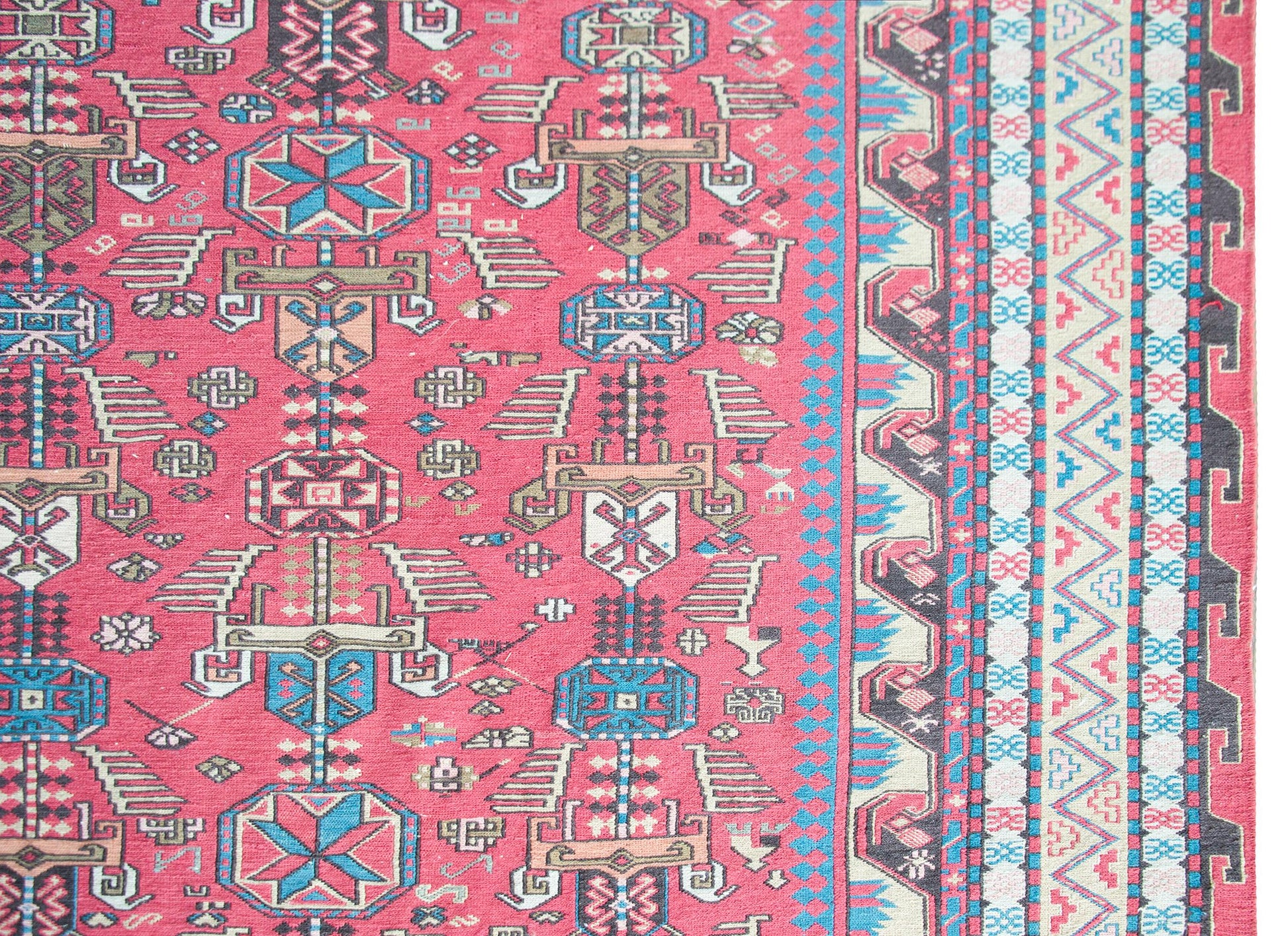 Late 20th Century Azerbaijani Sumac Rug For Sale