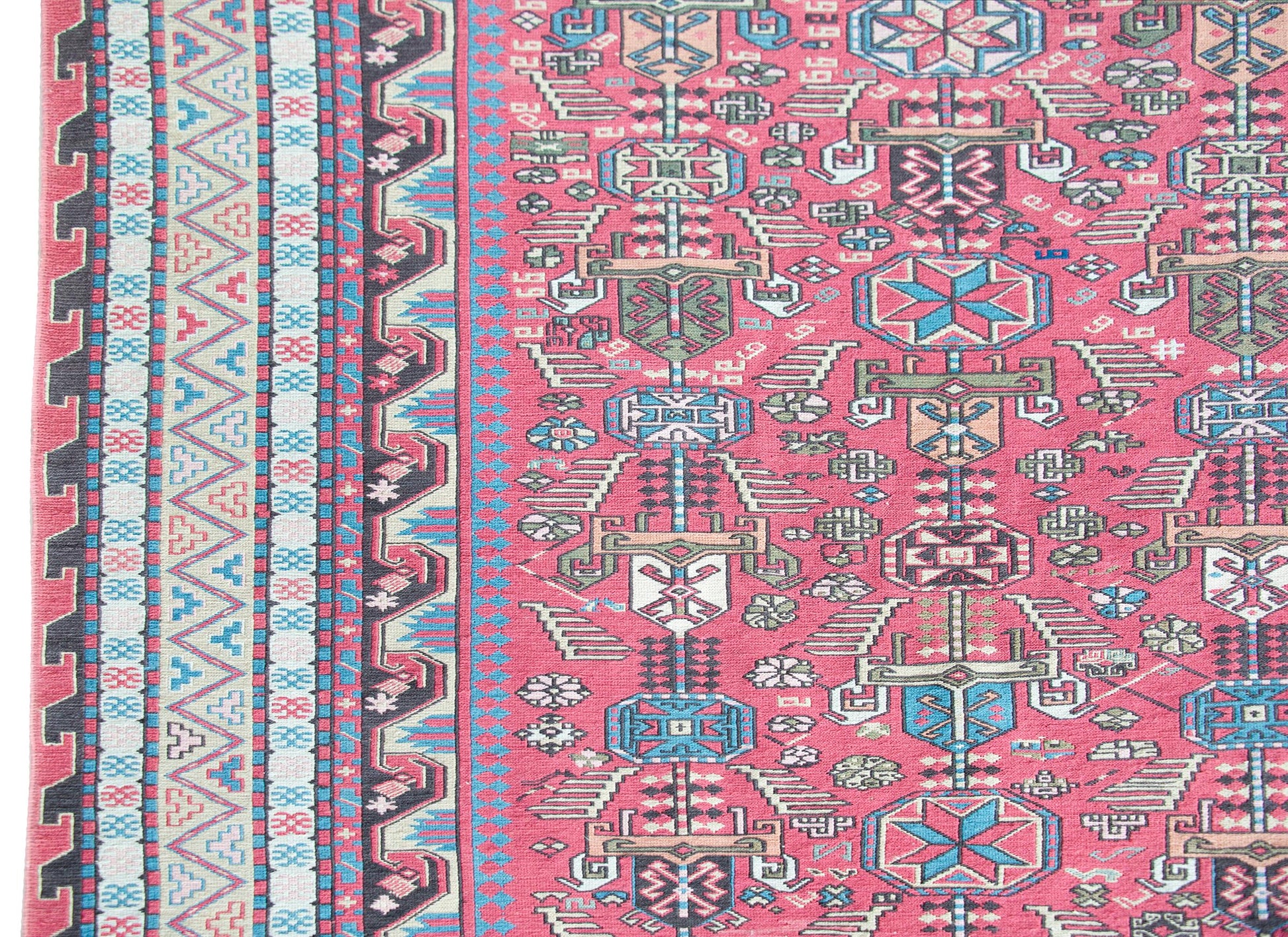 Late 20th Century Azerbaijani Sumac Rug For Sale