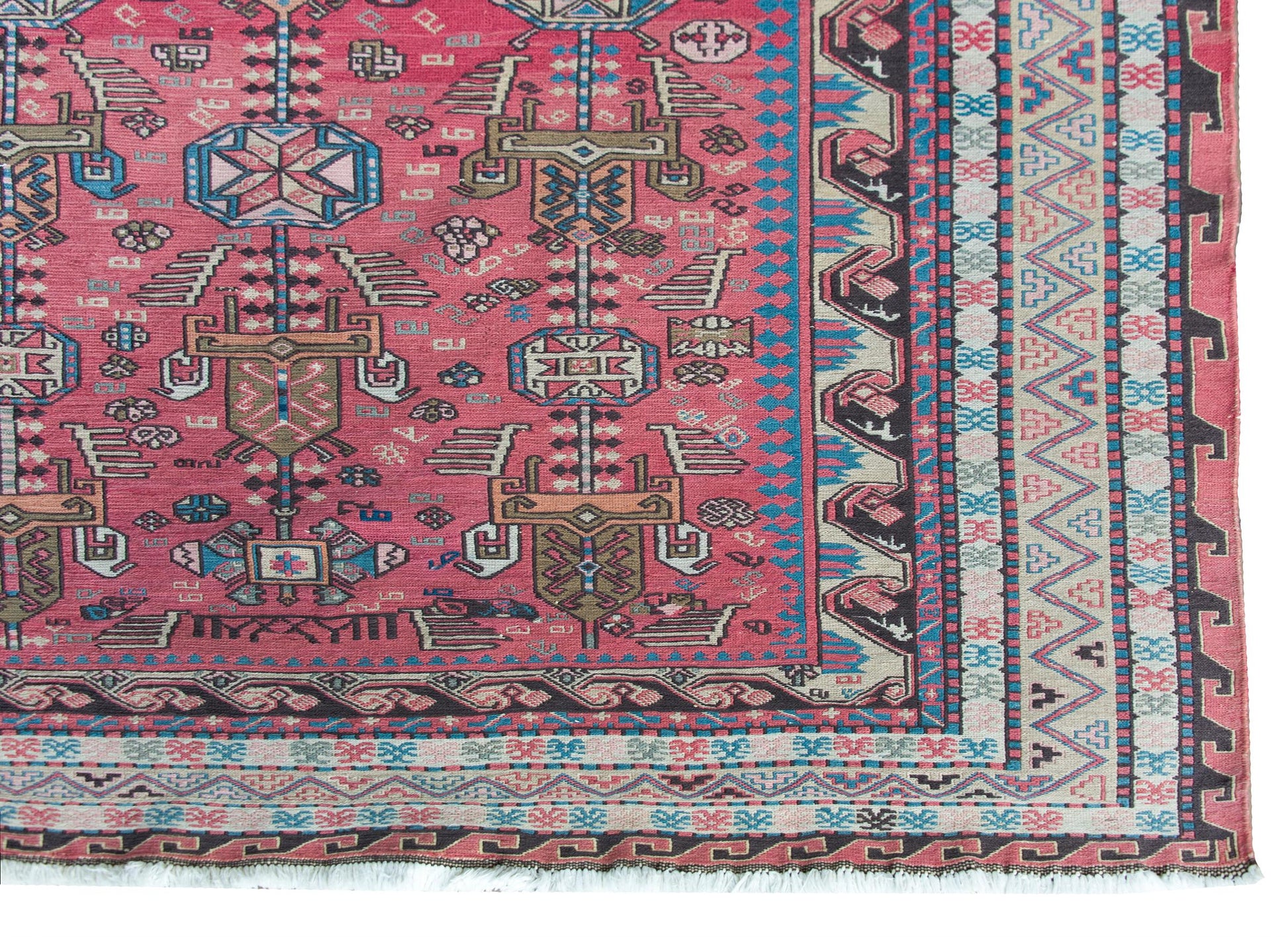 Late 20th Century Azerbaijani Sumac Rug For Sale
