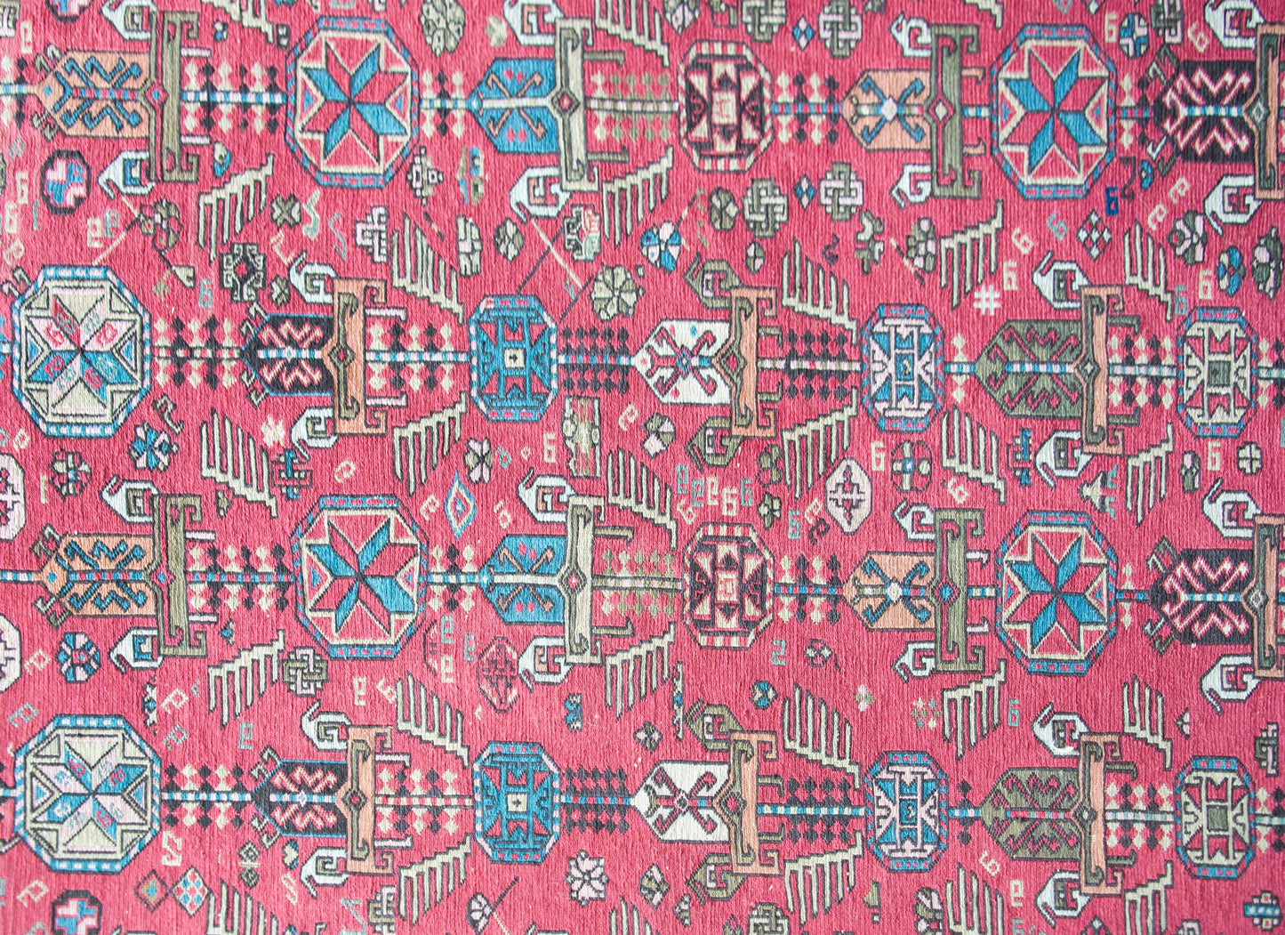 Late 20th Century Azerbaijani Sumac Rug For Sale
