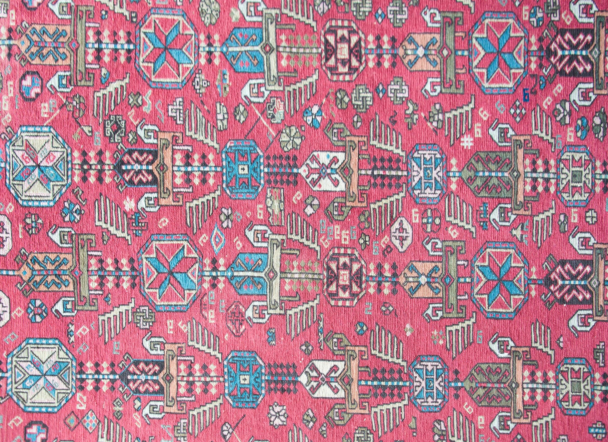Late 20th Century Azerbaijani Sumac Rug For Sale