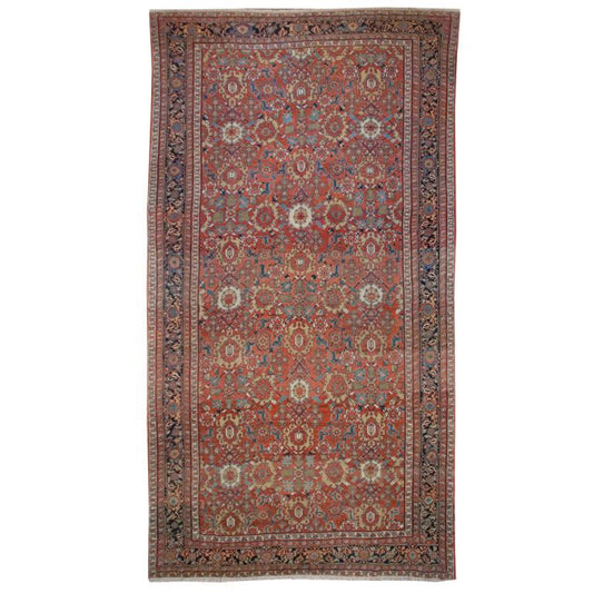 19th Century Persian Sultanabad Carpet For Sale