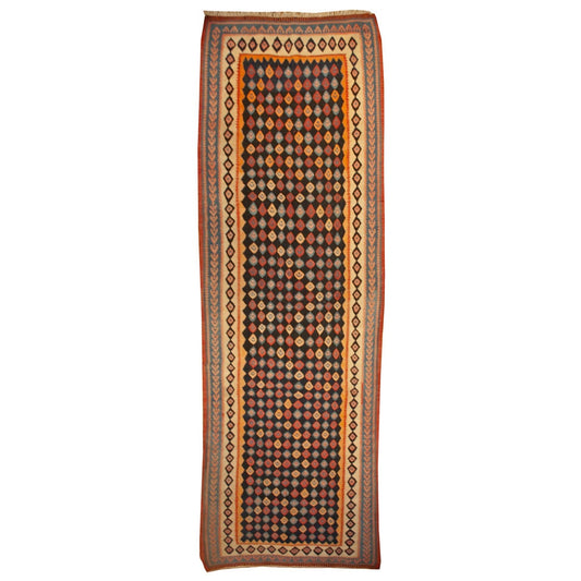 Early 20th Century Harsin Kilim Runner For Sale