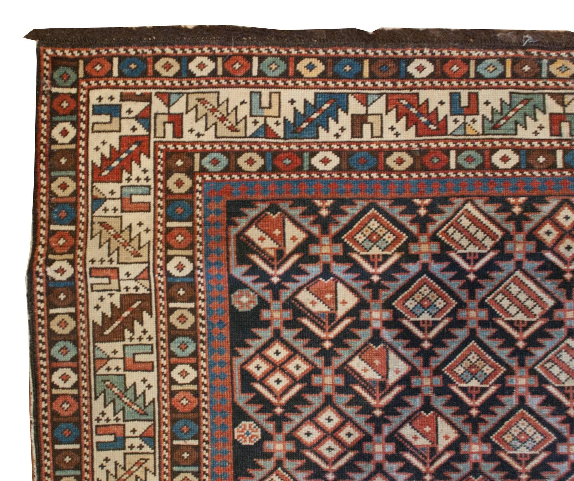 19th Century Shriven Rug For Sale