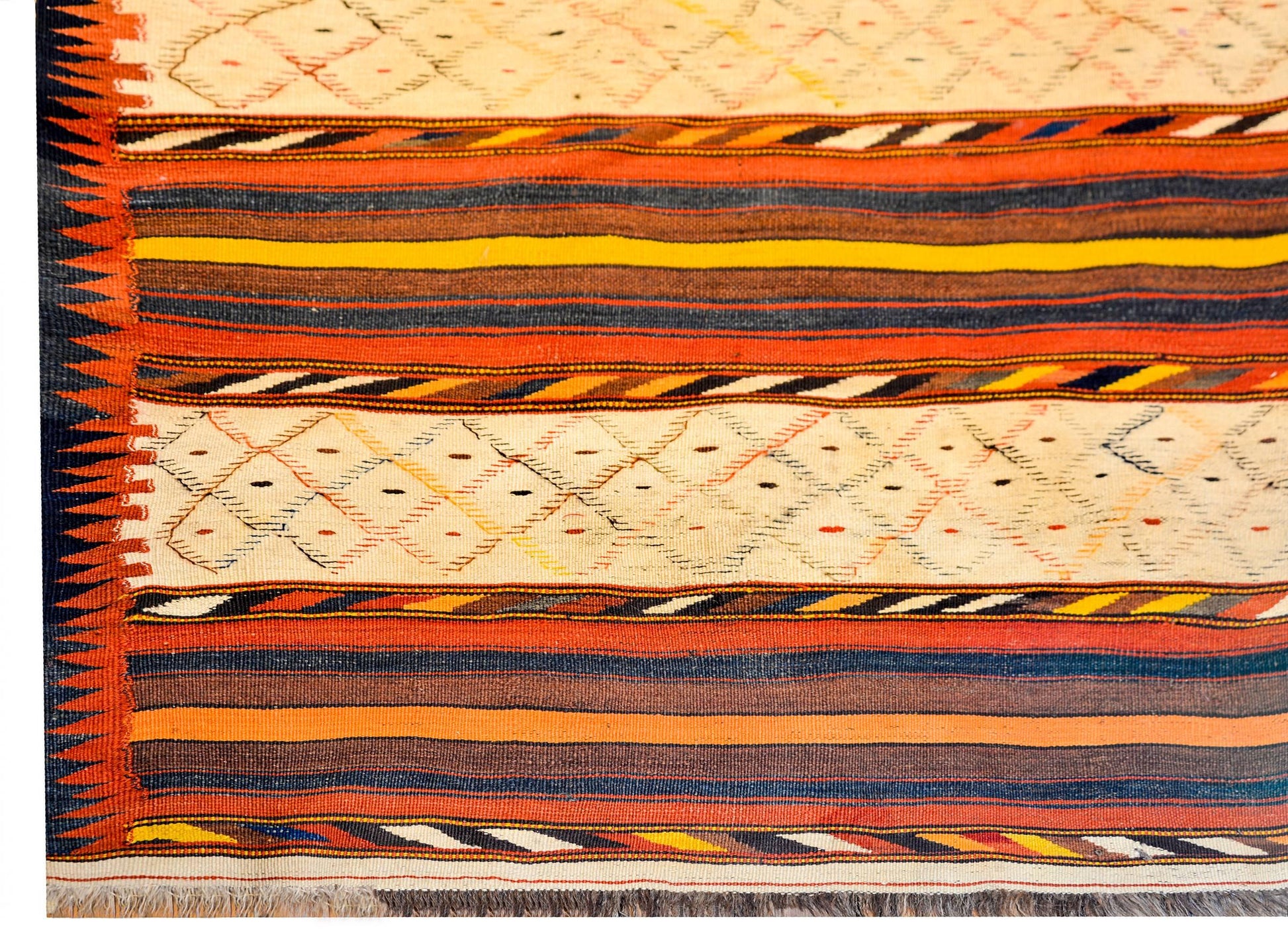 Early 20th Century Zarand Kilim Runner For Sale