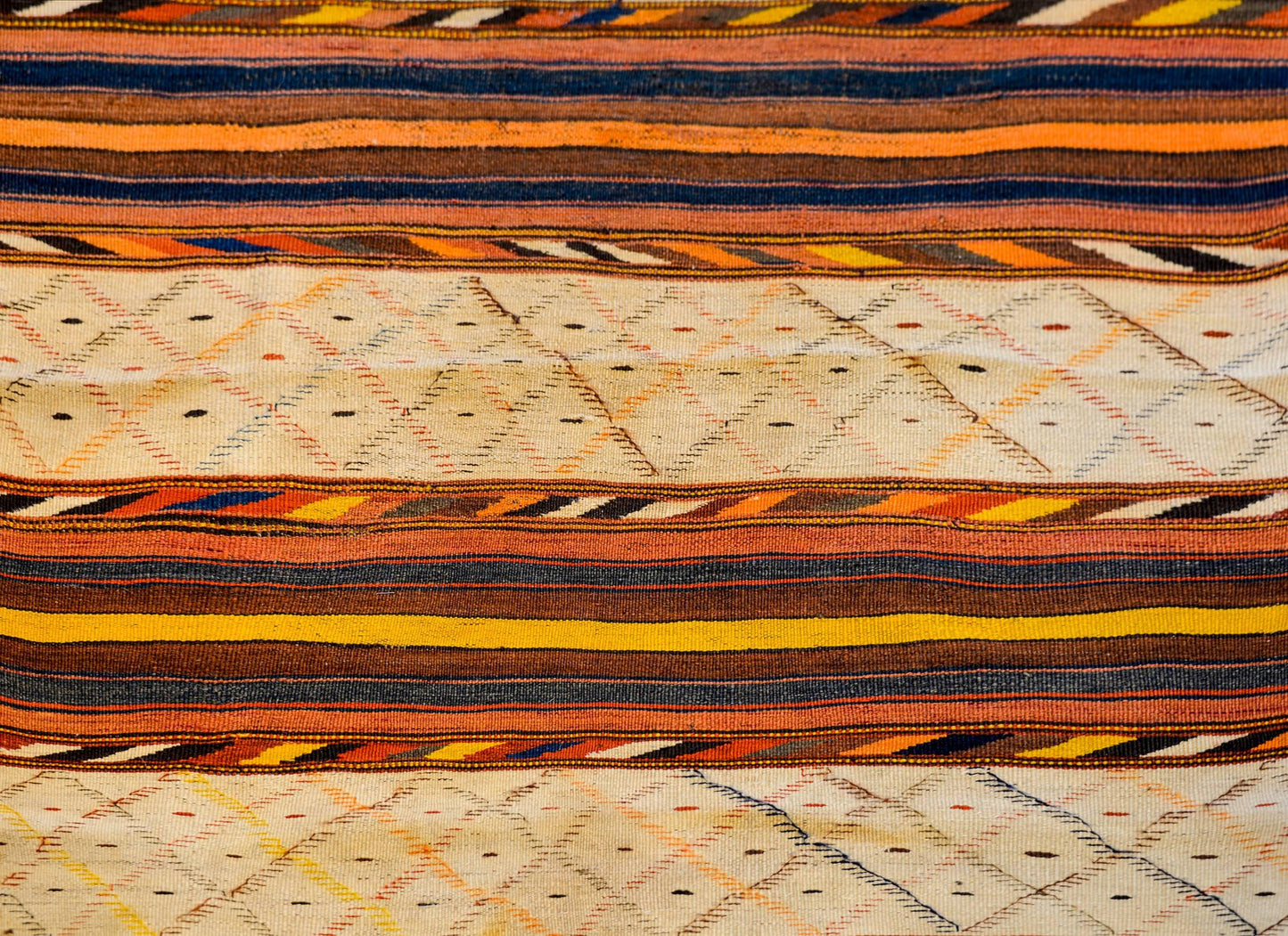 Early 20th Century Zarand Kilim Runner For Sale
