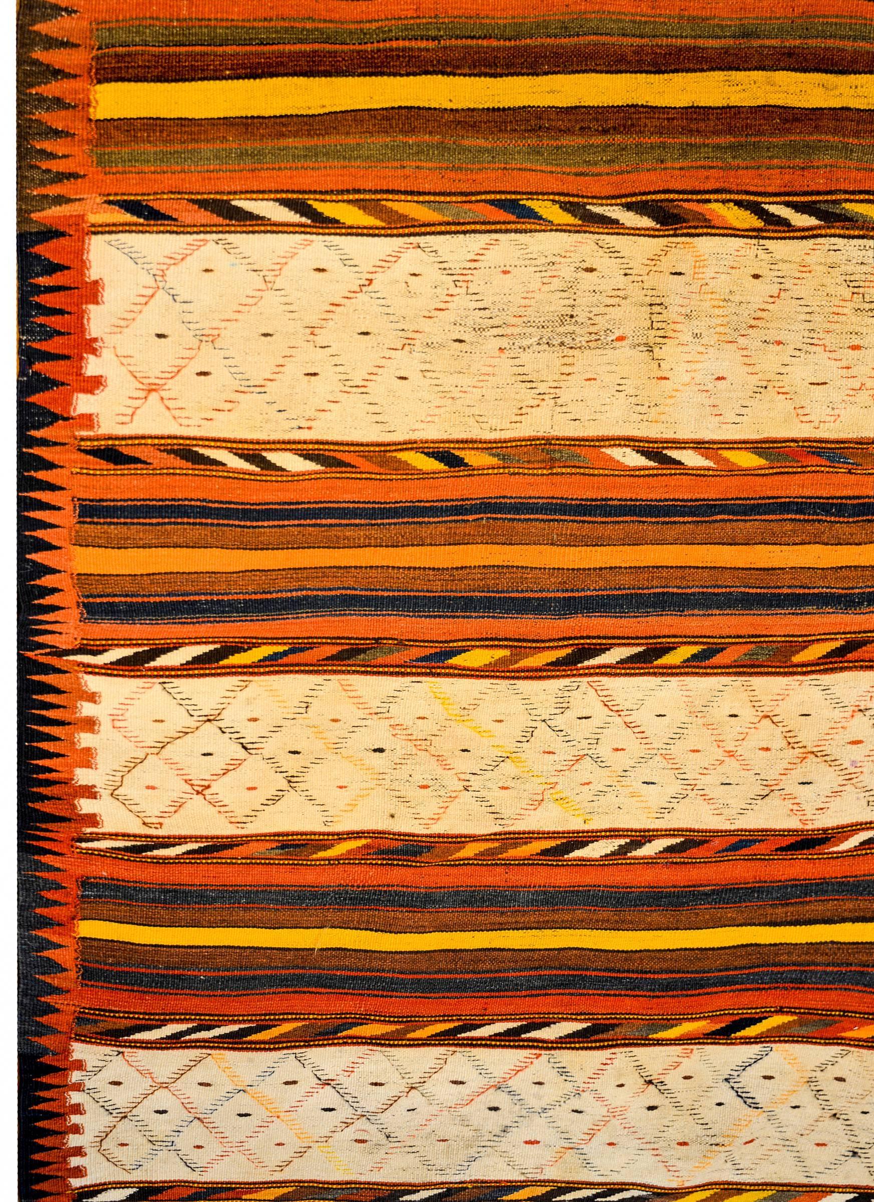 Early 20th Century Zarand Kilim Runner For Sale
