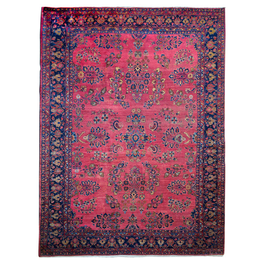Early 20th Century Sarouk Mohajeran Rug For Sale