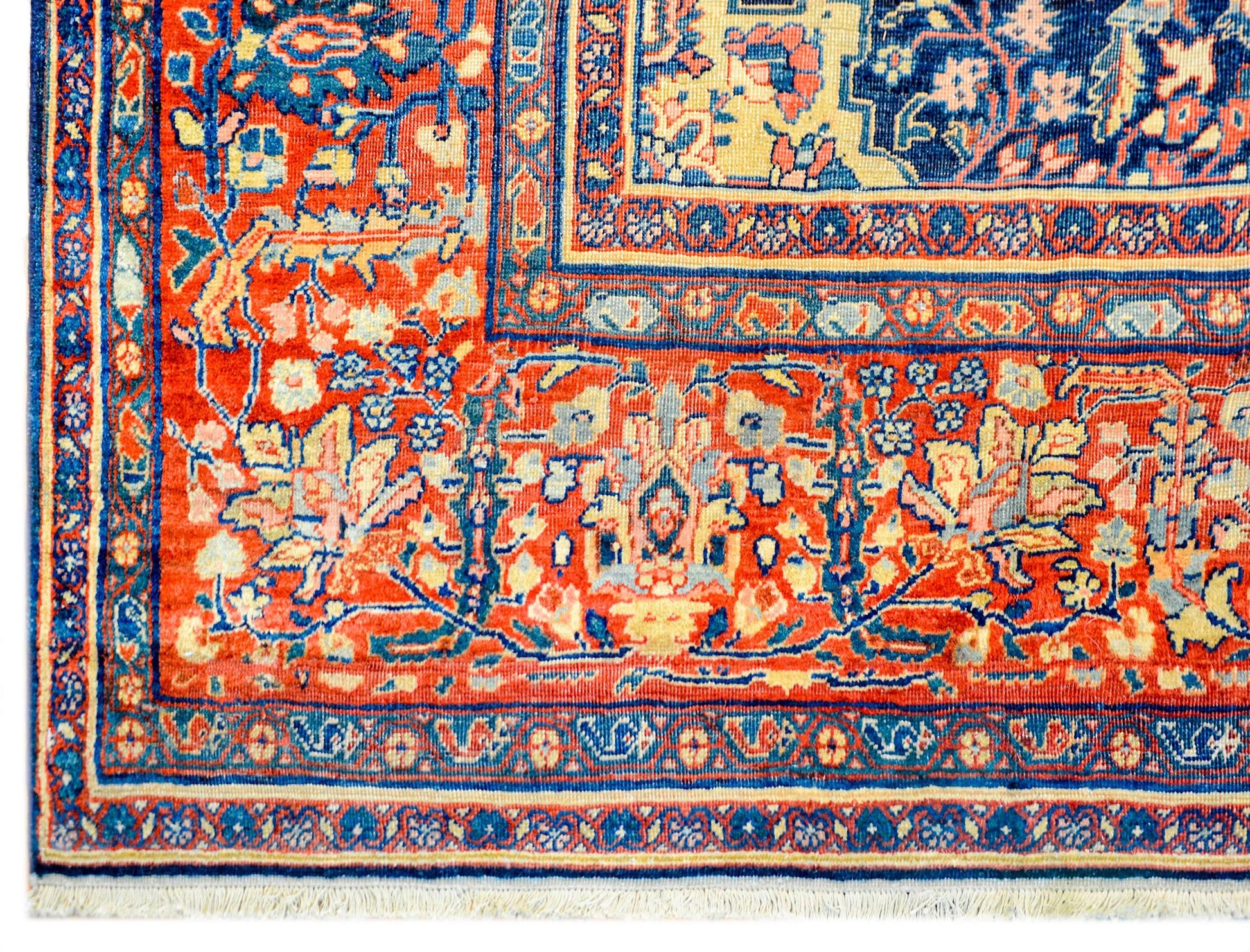 Unbelievable Late 19th Century Sarouk Farahan Rug For Sale
