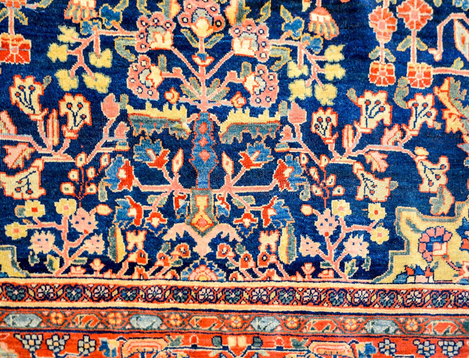 Unbelievable Late 19th Century Sarouk Farahan Rug For Sale