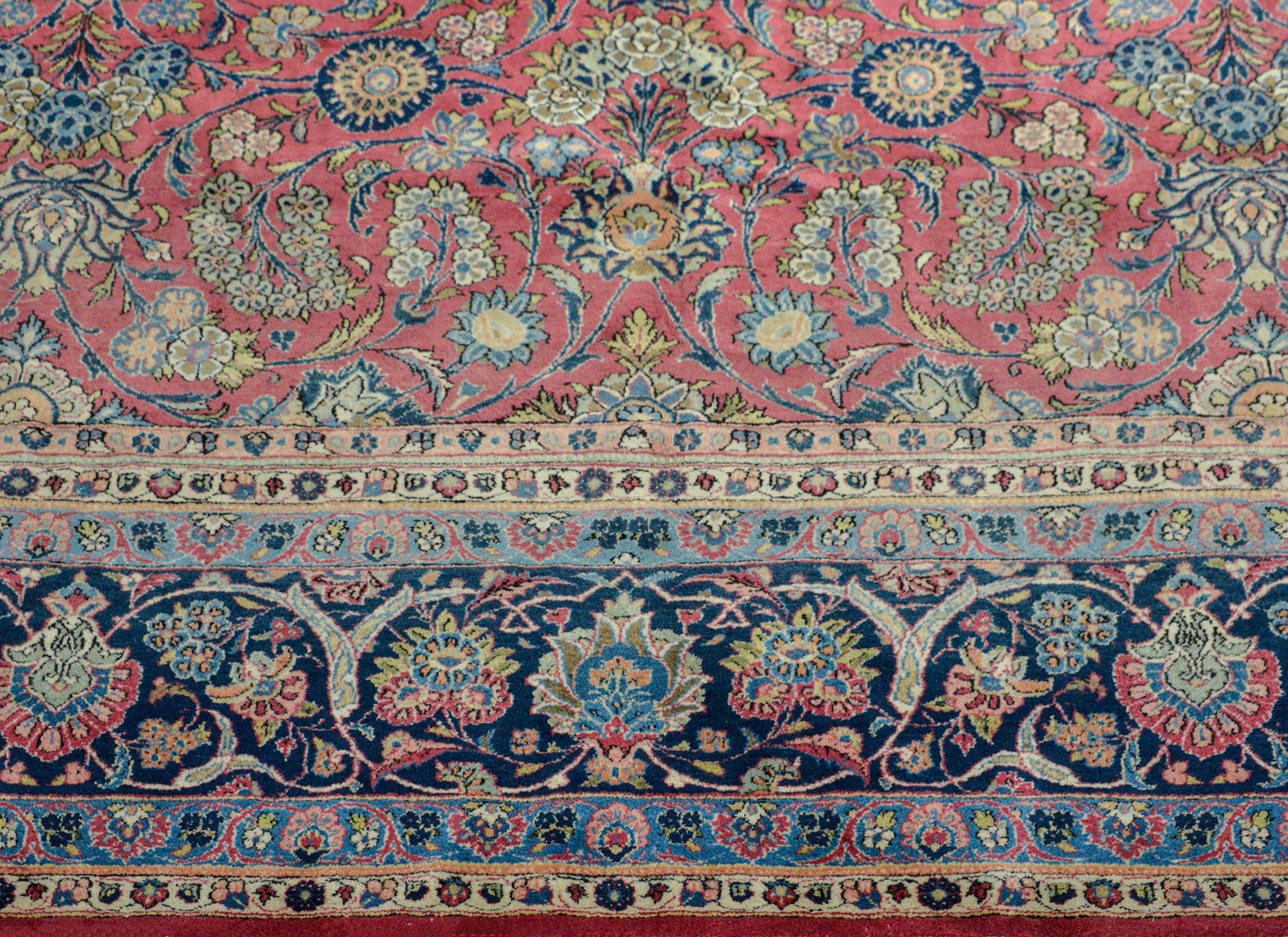 Wonderful Early 20th Century Kashan Dabir Rug For Sale