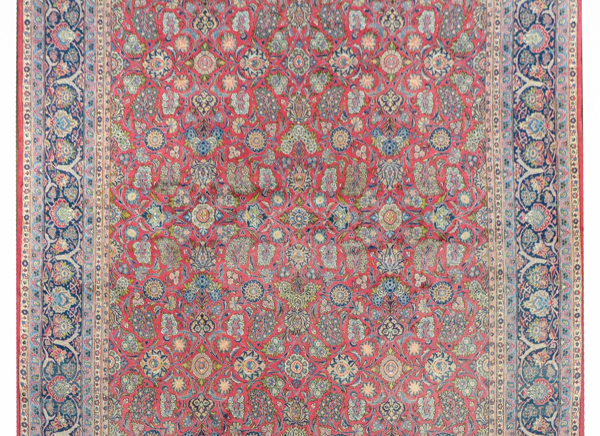 Wonderful Early 20th Century Kashan Dabir Rug For Sale