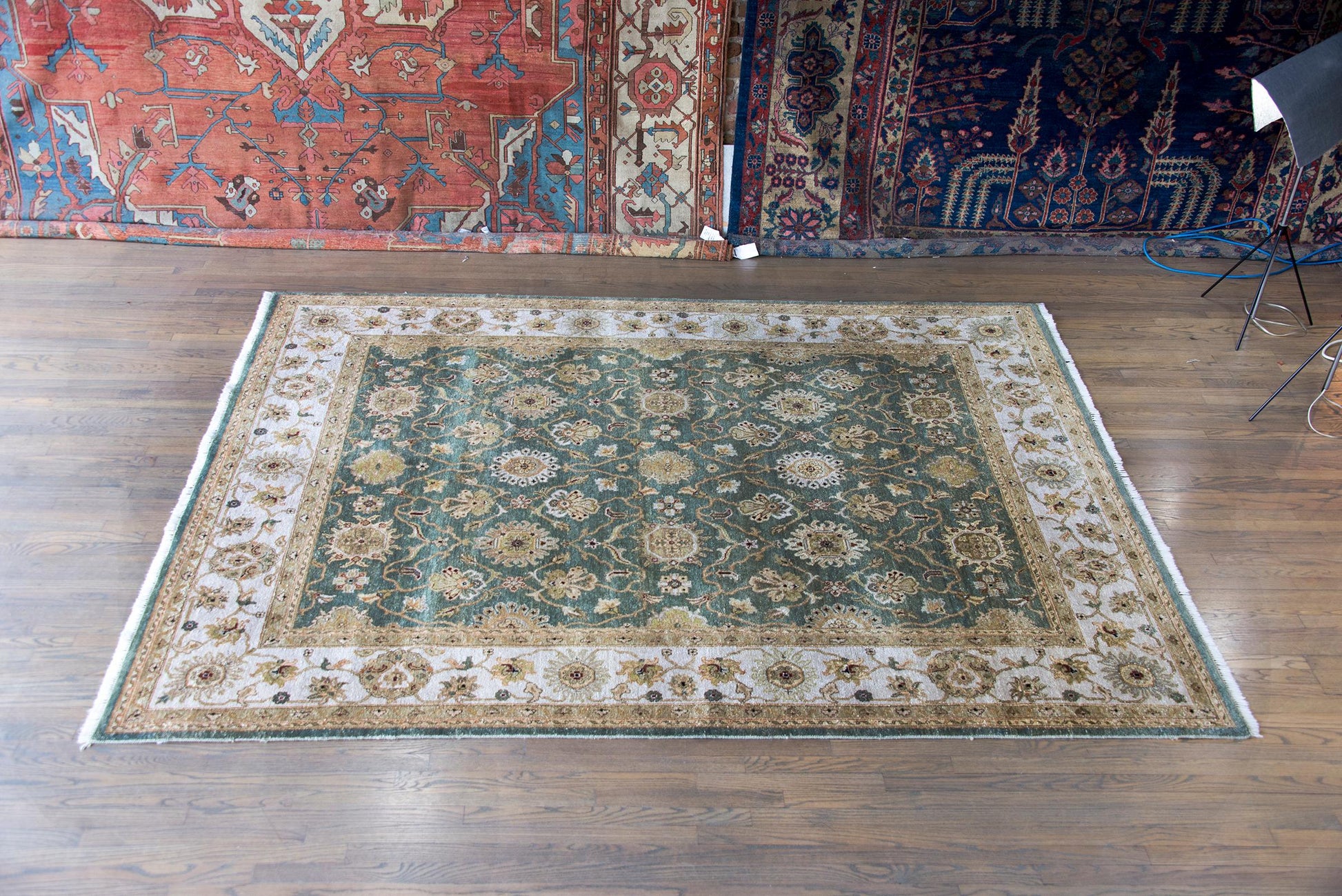 Late 20th Century Indian Tabriz-Style Rug For Sale