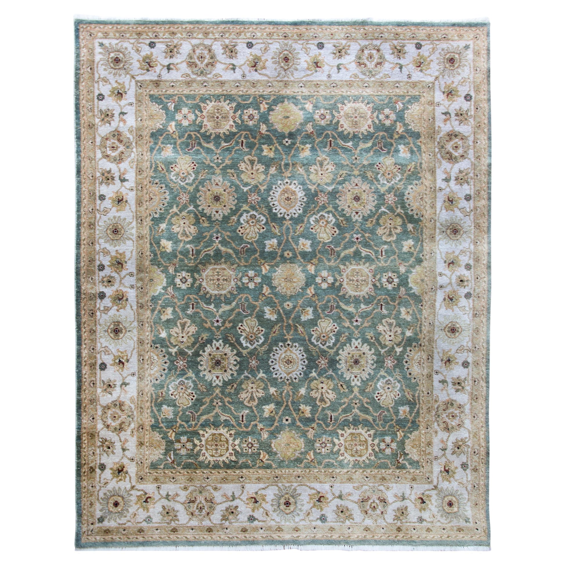 Late 20th Century Indian Tabriz-Style Rug For Sale