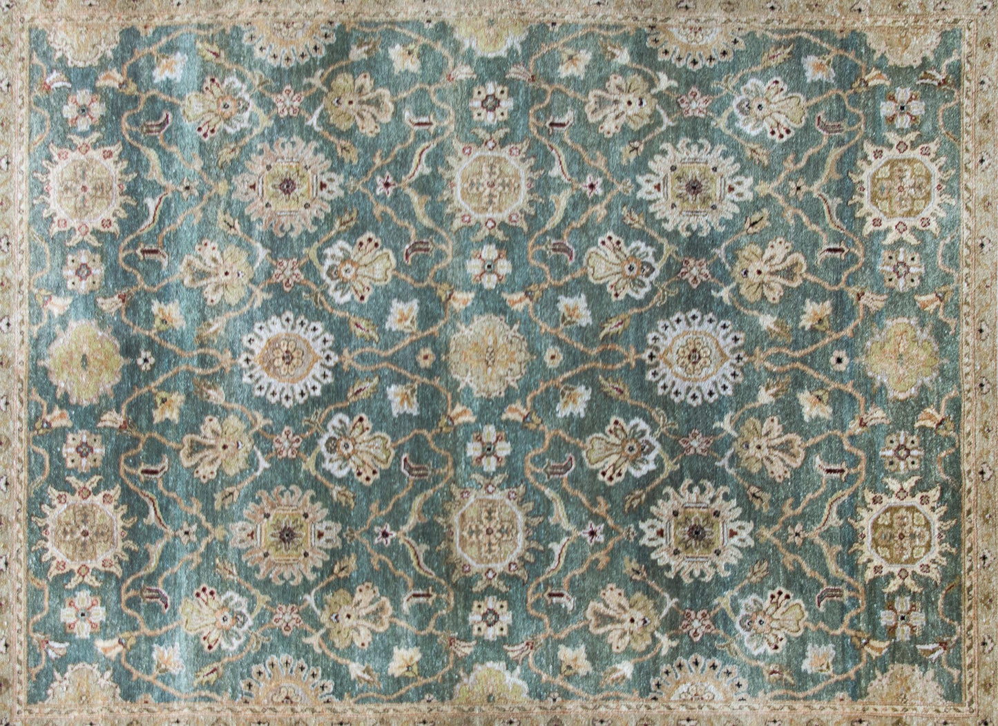 Late 20th Century Indian Tabriz-Style Rug For Sale