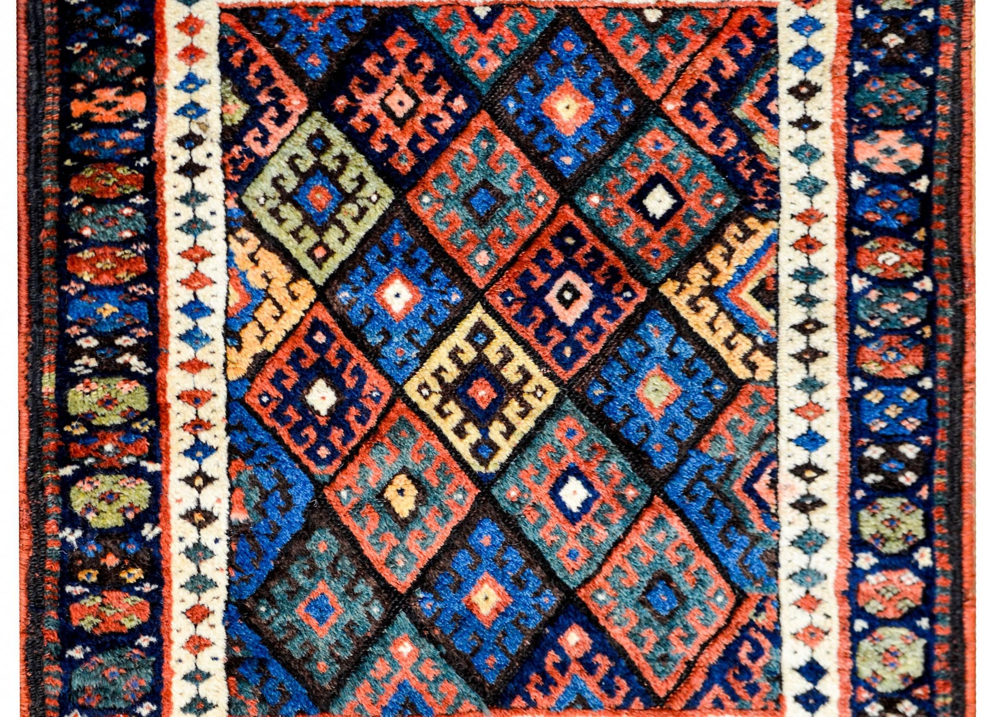Early 20th Century Kurdish Jaff Rug For Sale