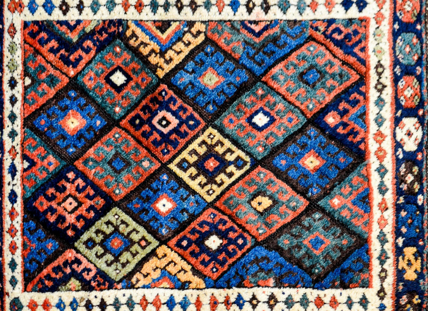 Early 20th Century Kurdish Jaff Rug For Sale