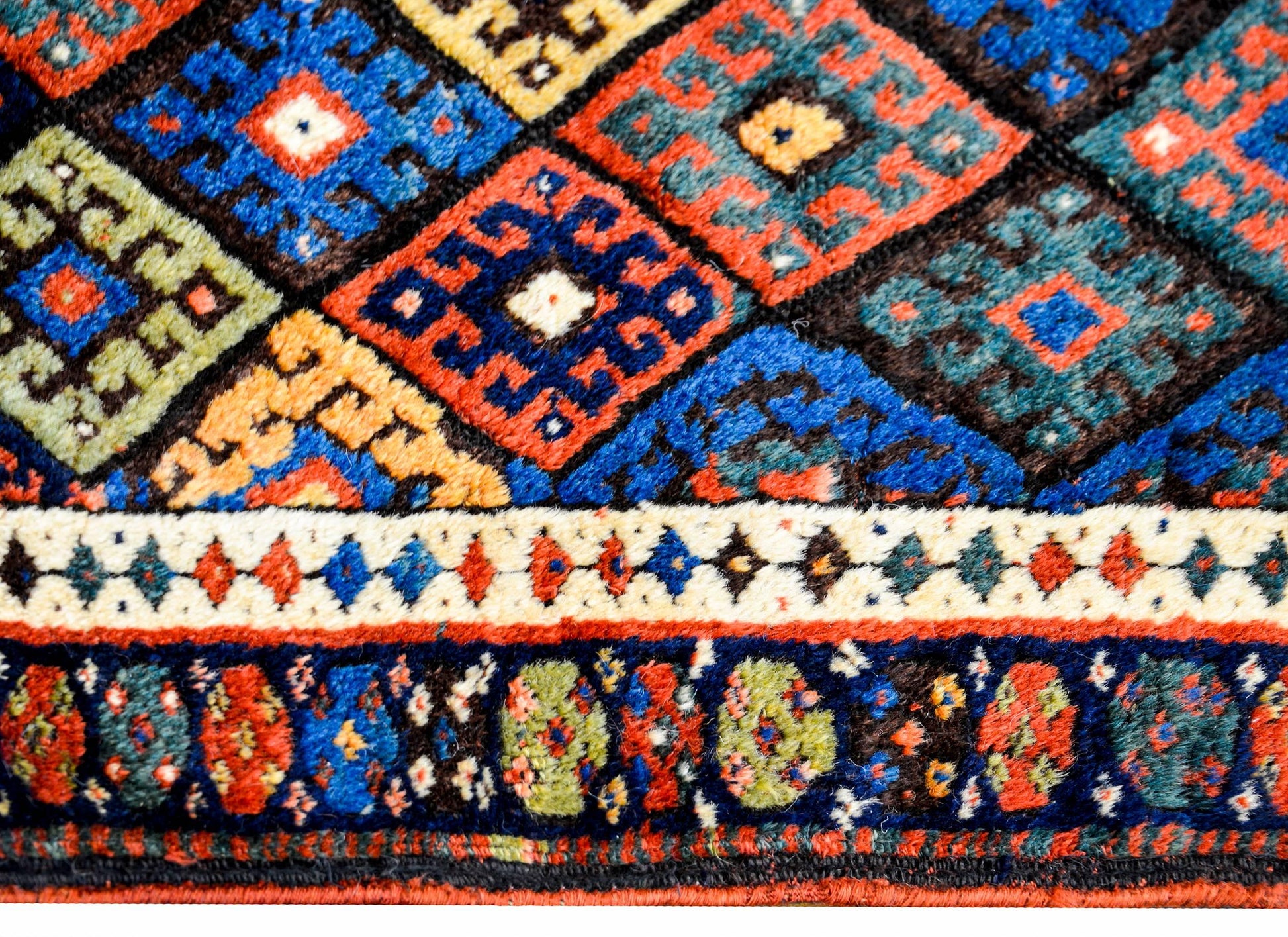 Early 20th Century Kurdish Jaff Rug For Sale