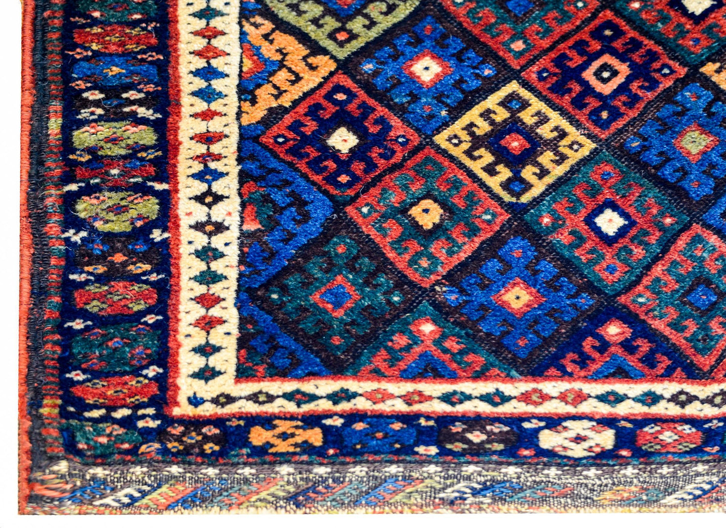 Early 20th Century Kurdish Jaff Rug For Sale