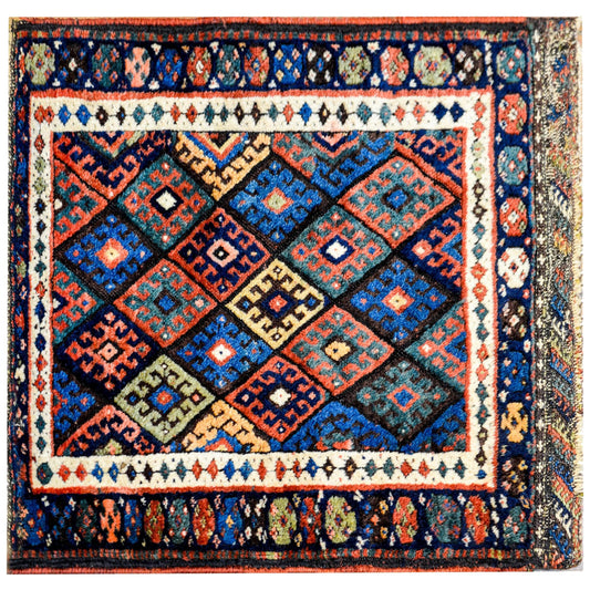 Early 20th Century Kurdish Jaff Rug For Sale