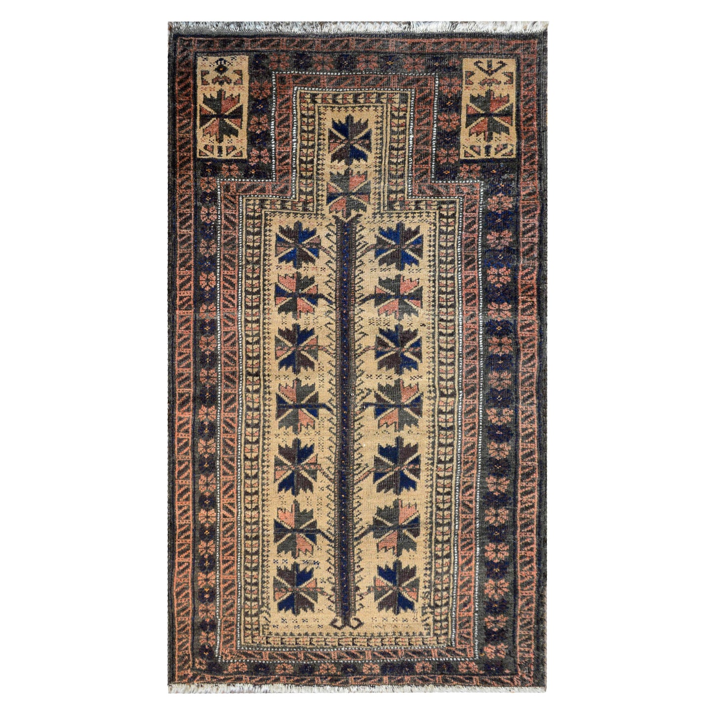 Fantastic Early 20th Century Baluch Prayer Rug For Sale