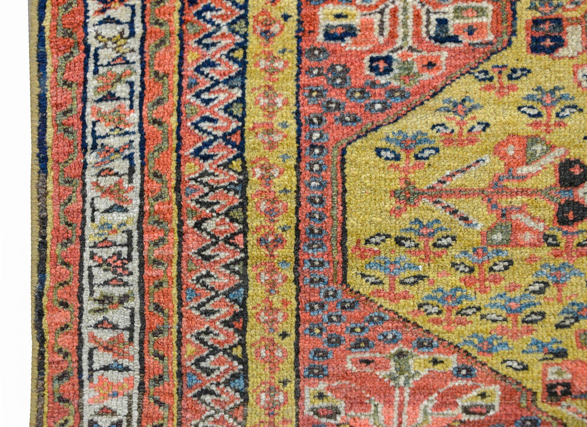 Rare Petite 19th Century Malayer Rug For Sale