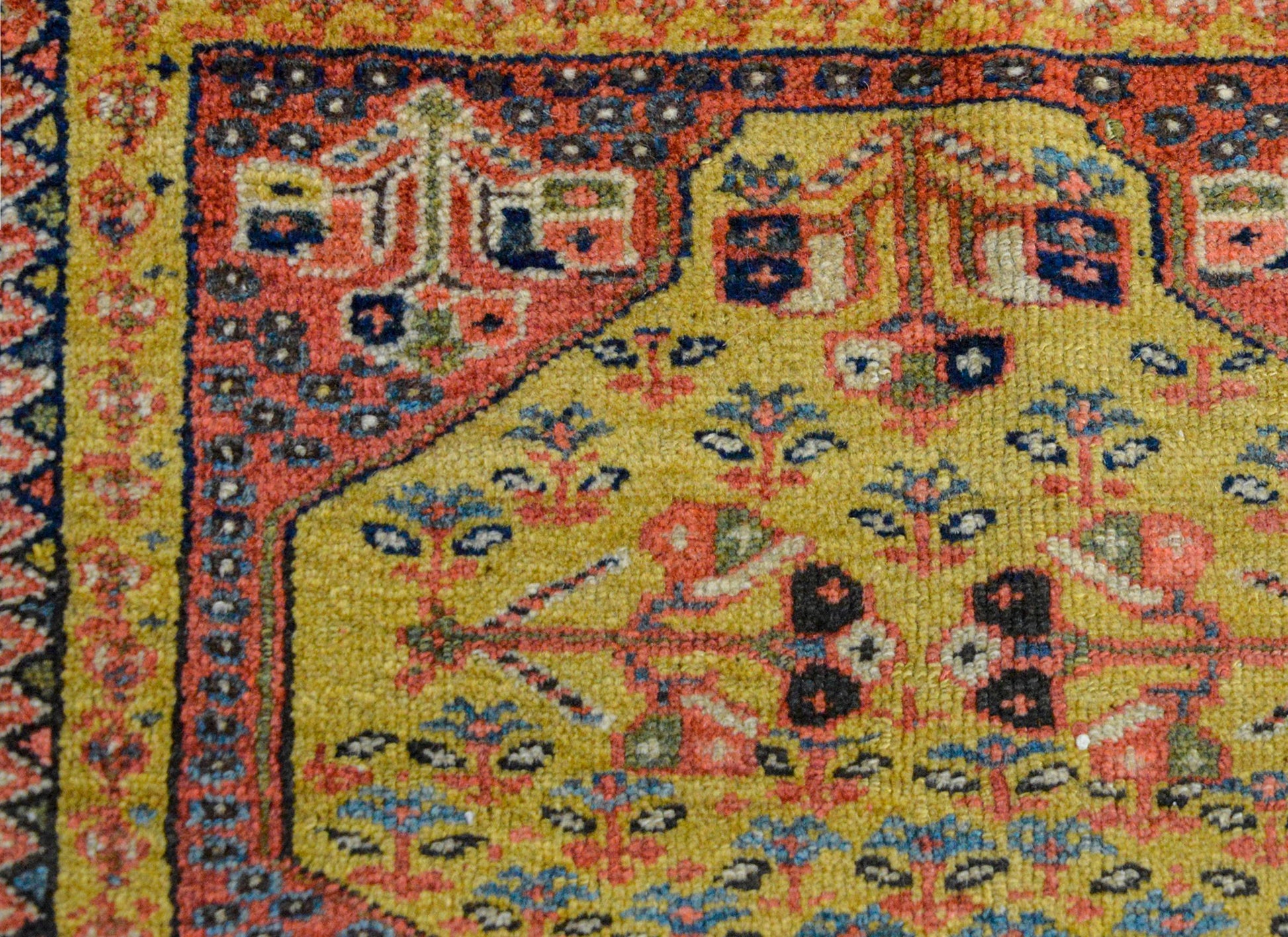 Rare Petite 19th Century Malayer Rug For Sale