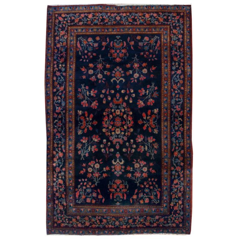 Antique Persian Kashan Rug For Sale
