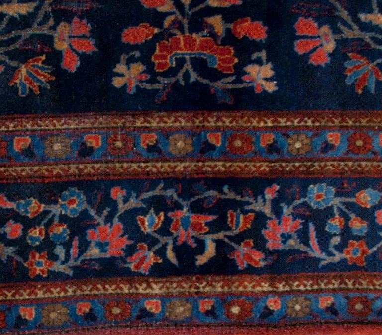 Antique Persian Kashan Rug For Sale